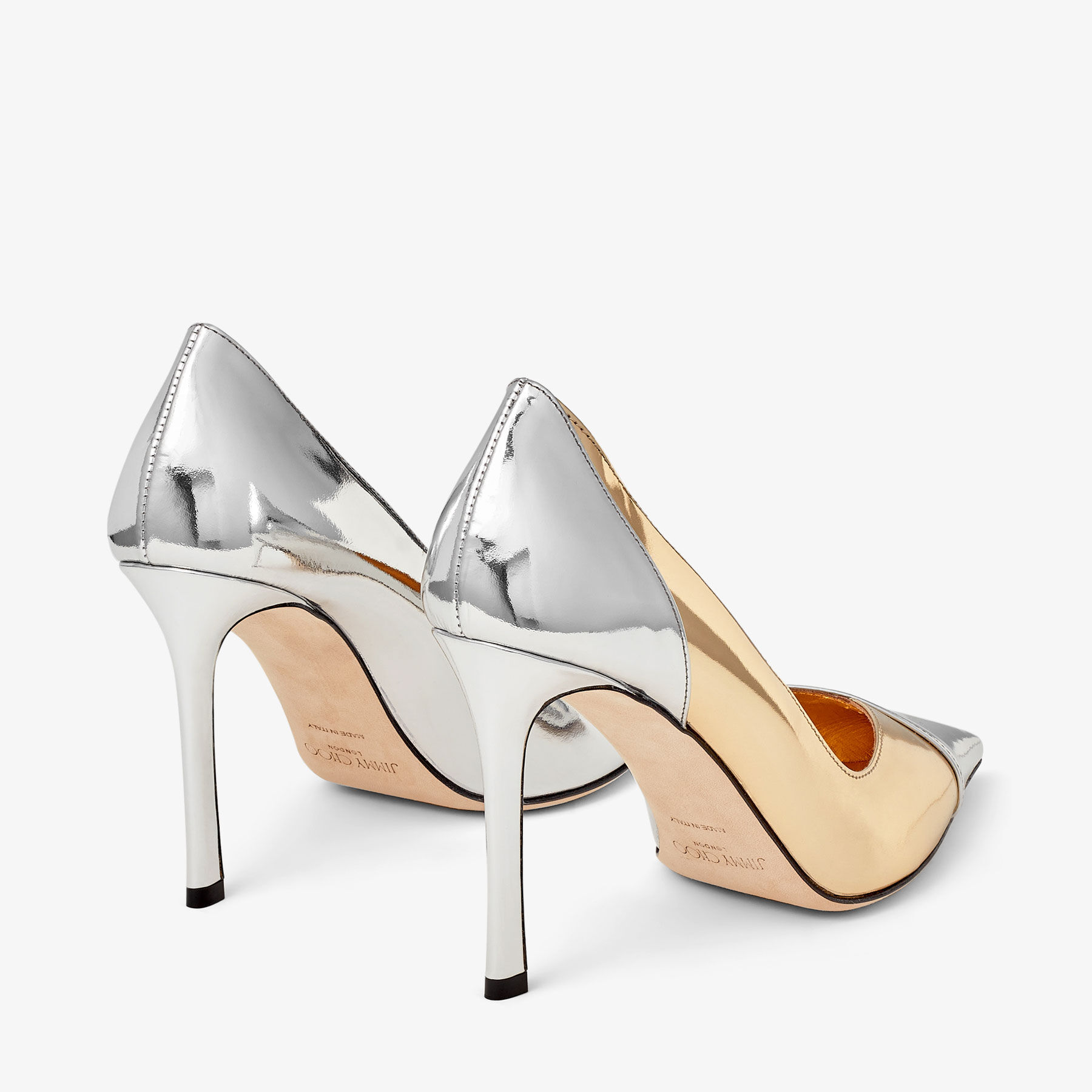 Jimmy choo outlet silver pumps