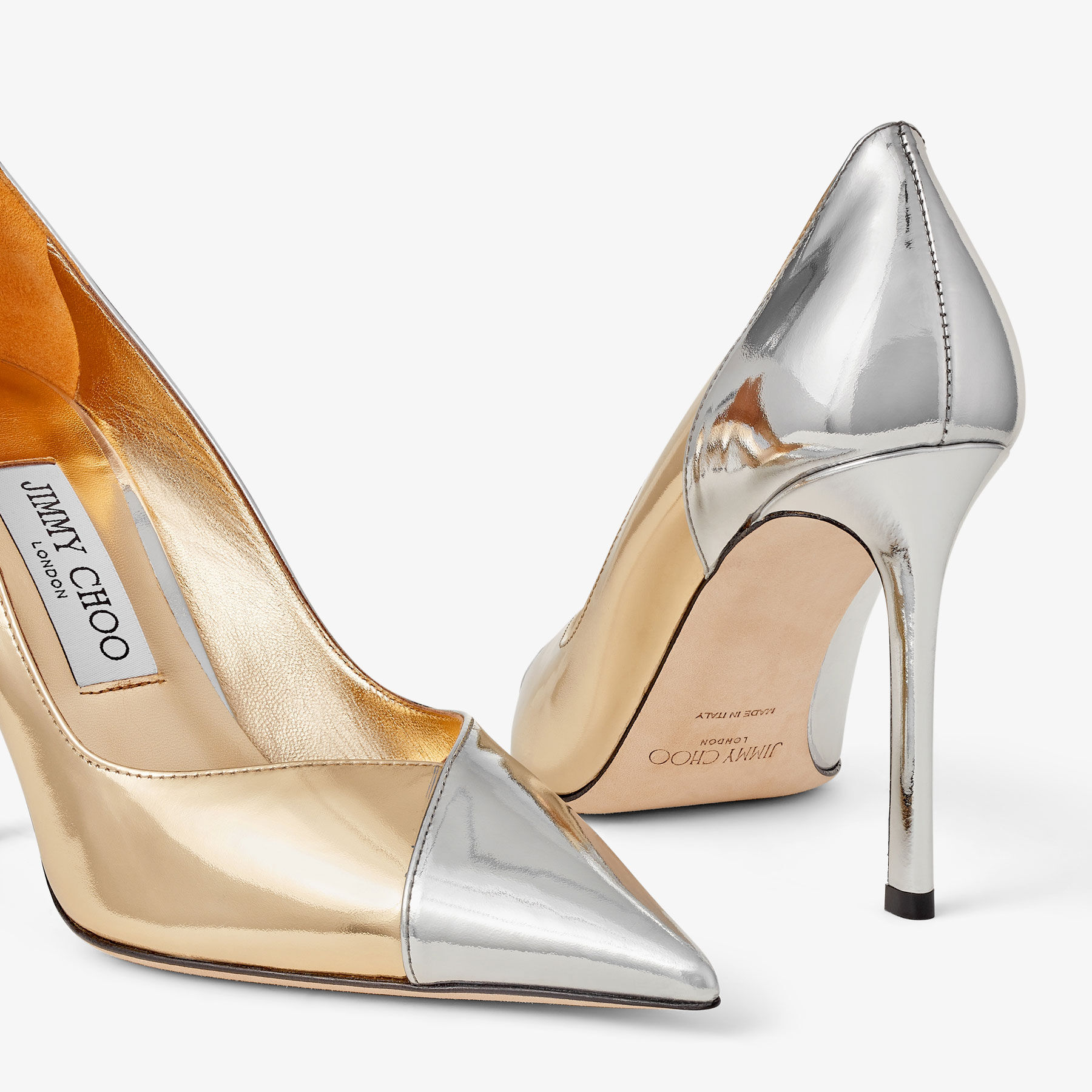 Jimmy choo new arrivals gold high heels