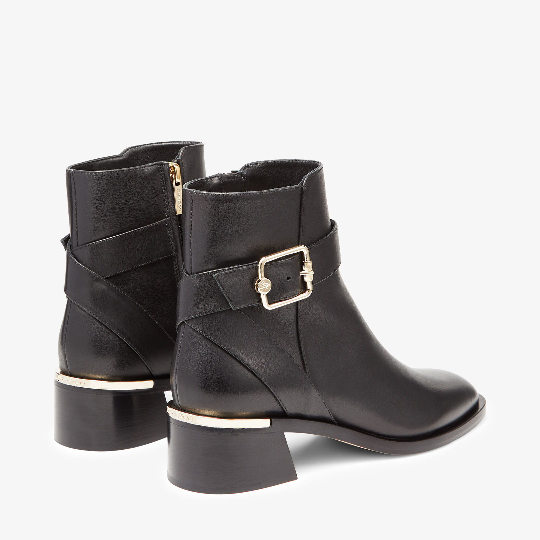 Black Smooth Leather Ankle Boots CLARICE 45 Autumn 2022