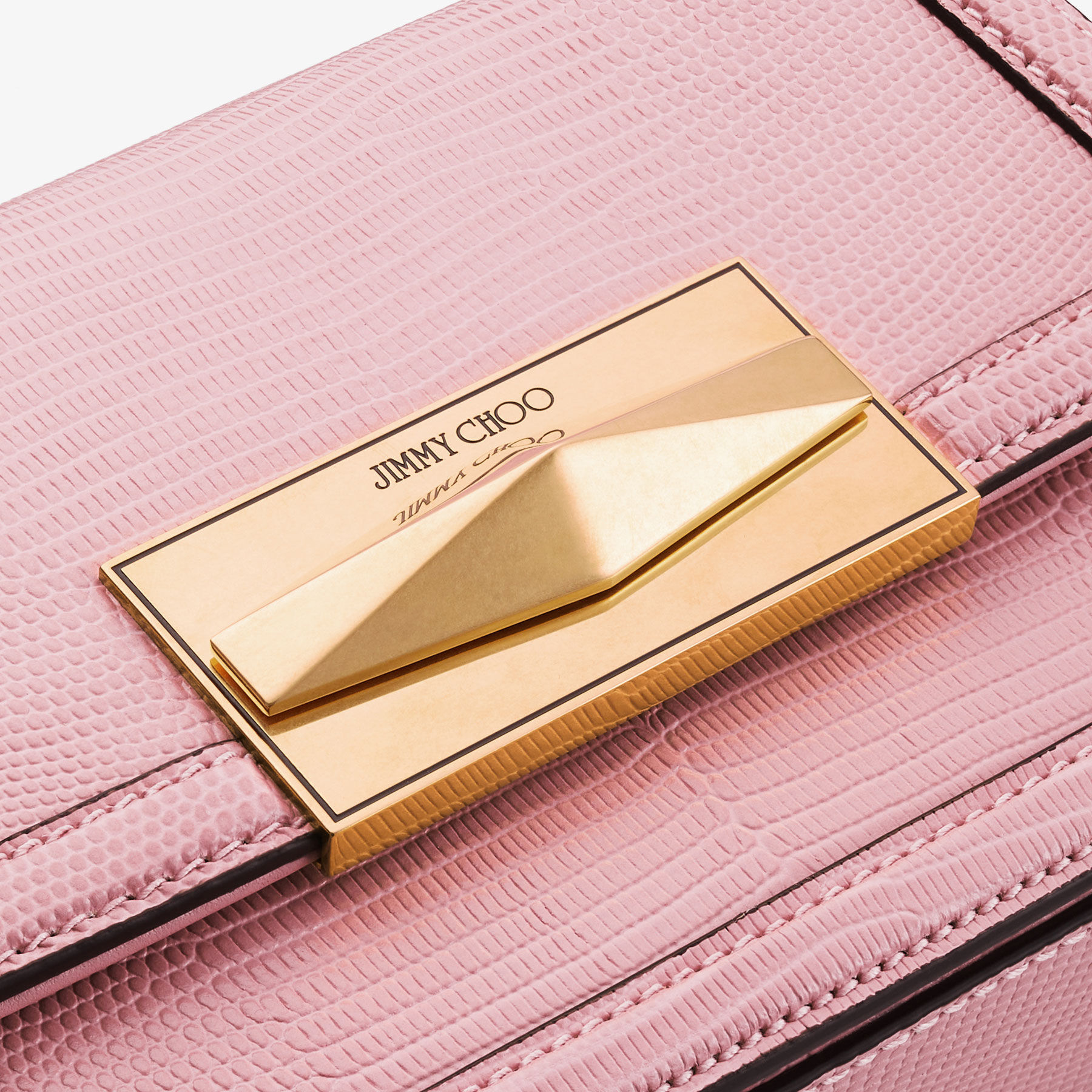 Diamond Crossbody | Rose Lizard Print Crossbody | JIMMY CHOO