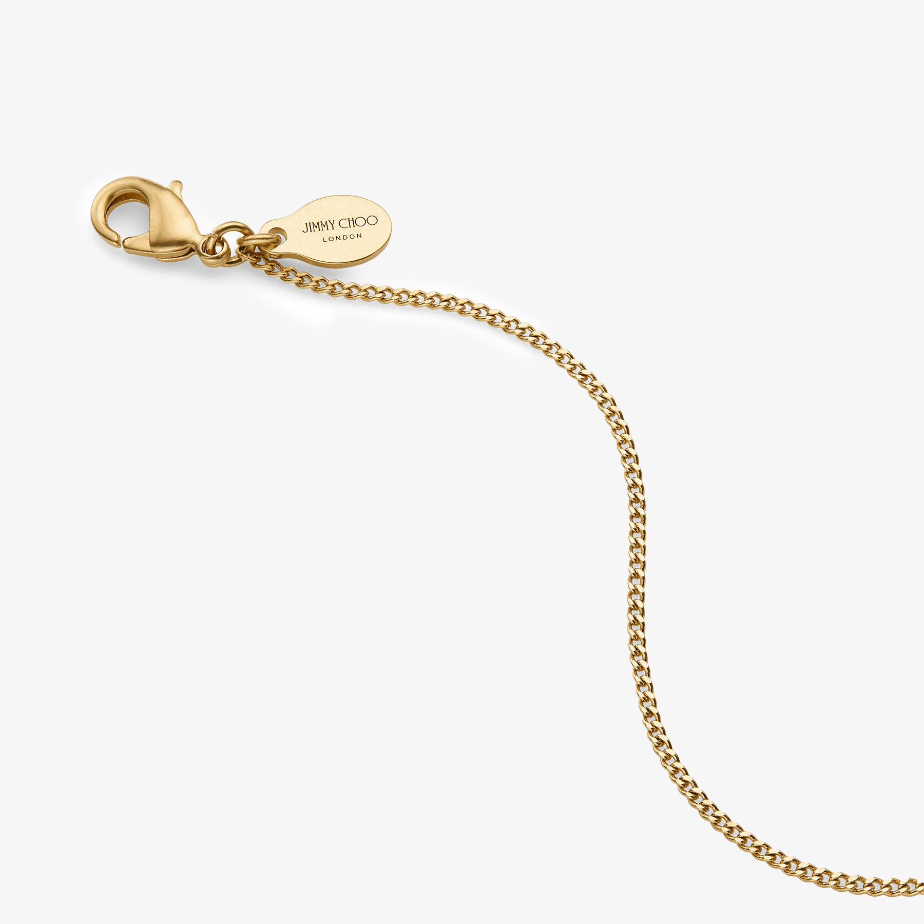 DIAMOND FINE CHAIN | Gold-Finish Fine Chain Necklace | New Collection | JIMMY  CHOO