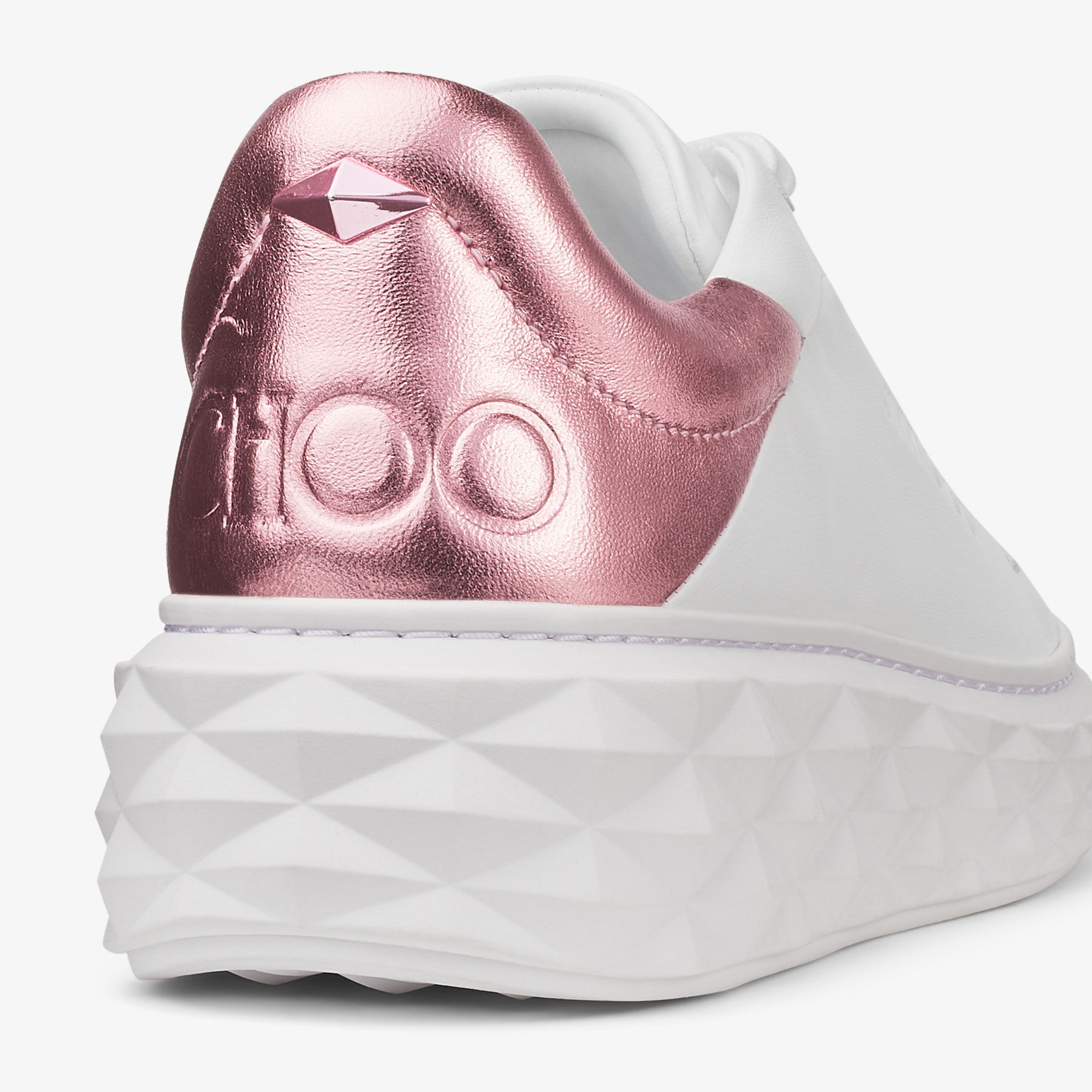 Rose gold jimmy choo trainers shop