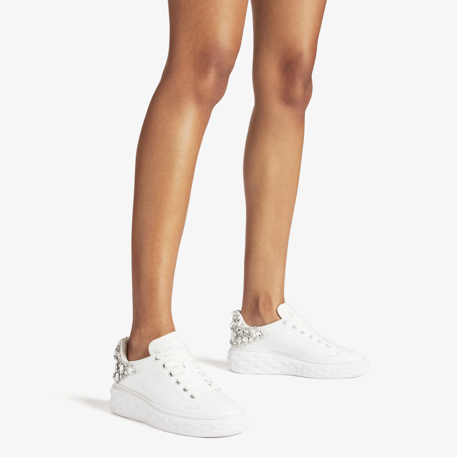 Jimmy choo clearance white sneakers