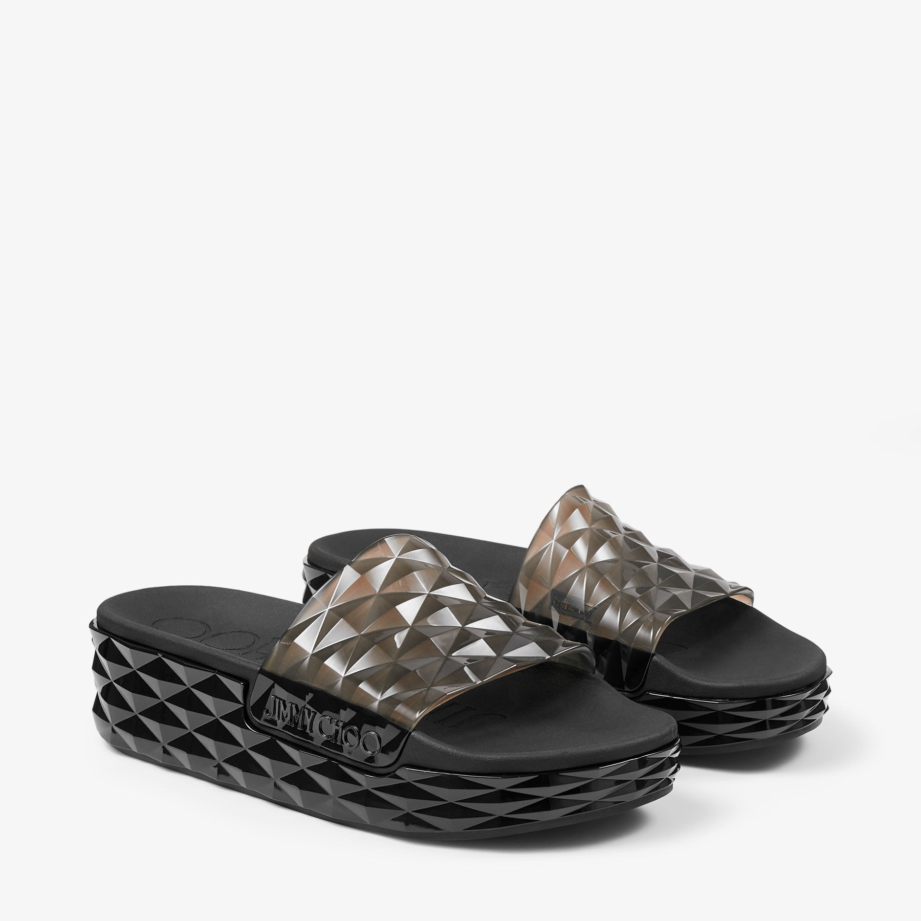 Minimalist Single Band Slides,Pink Diamond Checkered Sandals | SHEIN USA