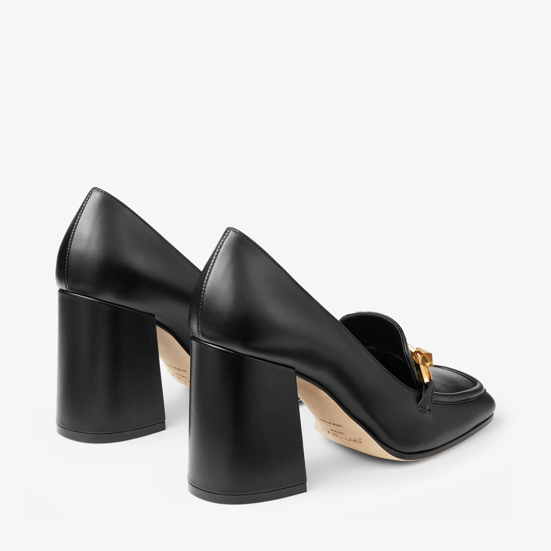 Diamond Tilda 85|Black Calf Leather Pumps| JIMMY CHOO US