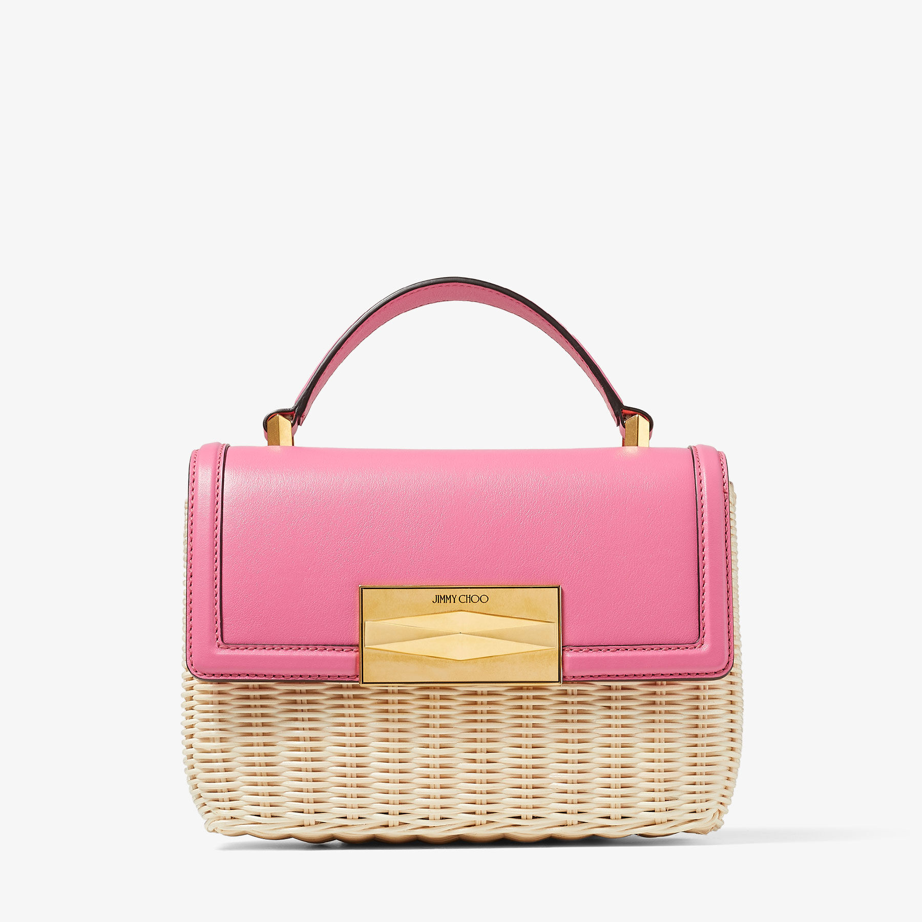 Wicker top handle bag outlet