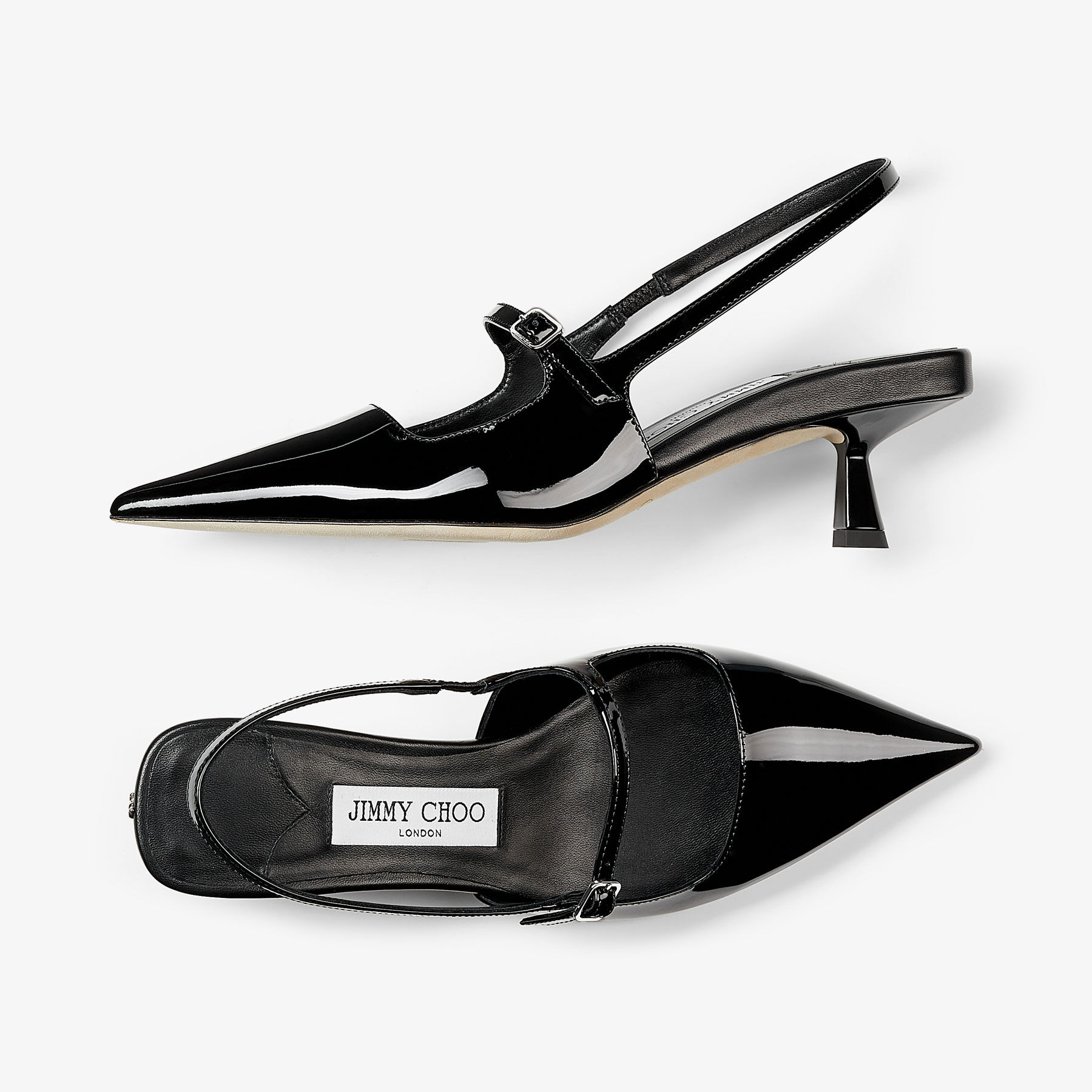 DIDI 45 | Black Patent Leather Pointed Pumps | Autumn Collection ...