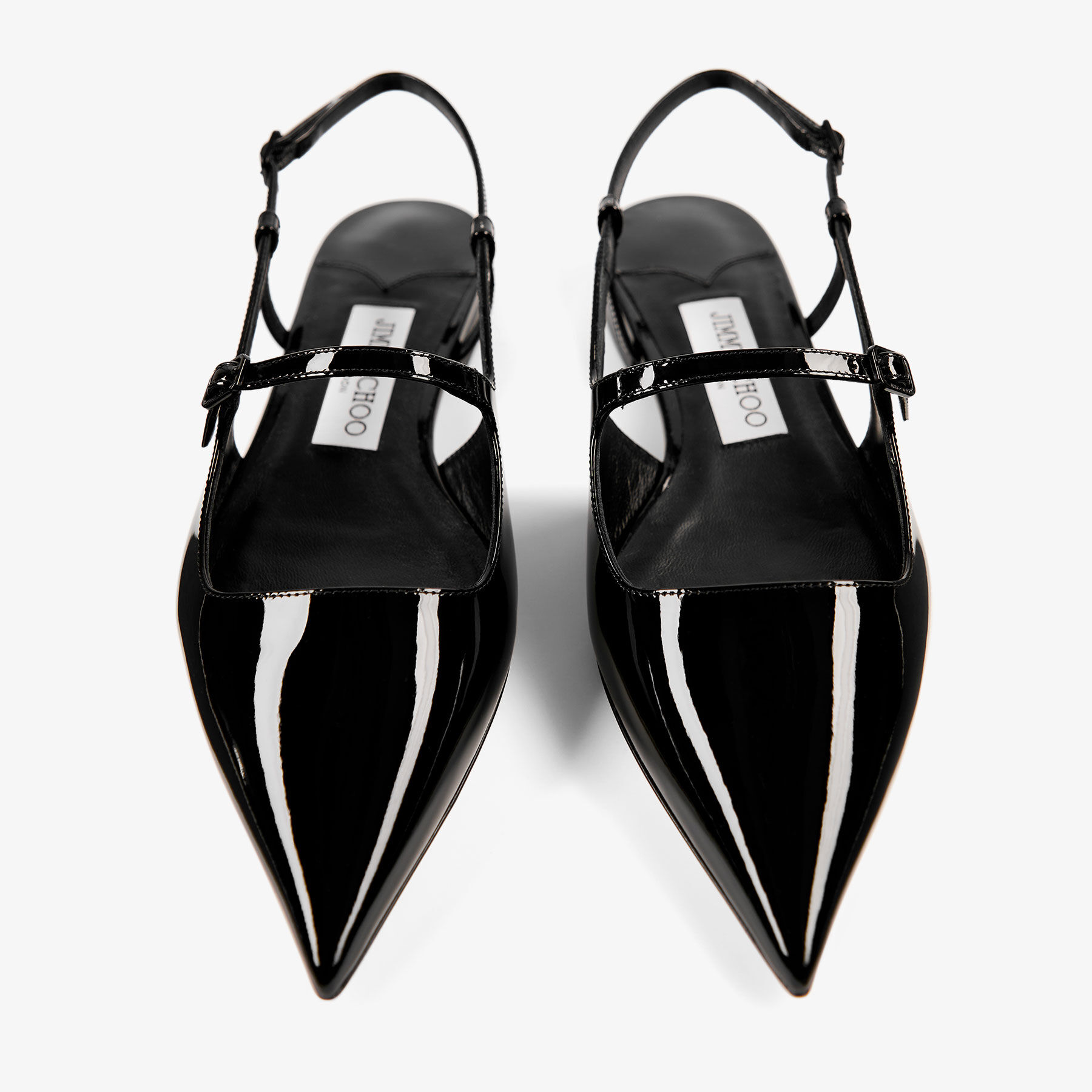 Didi Flat | Black Patent Leather Flats | JIMMY CHOO US