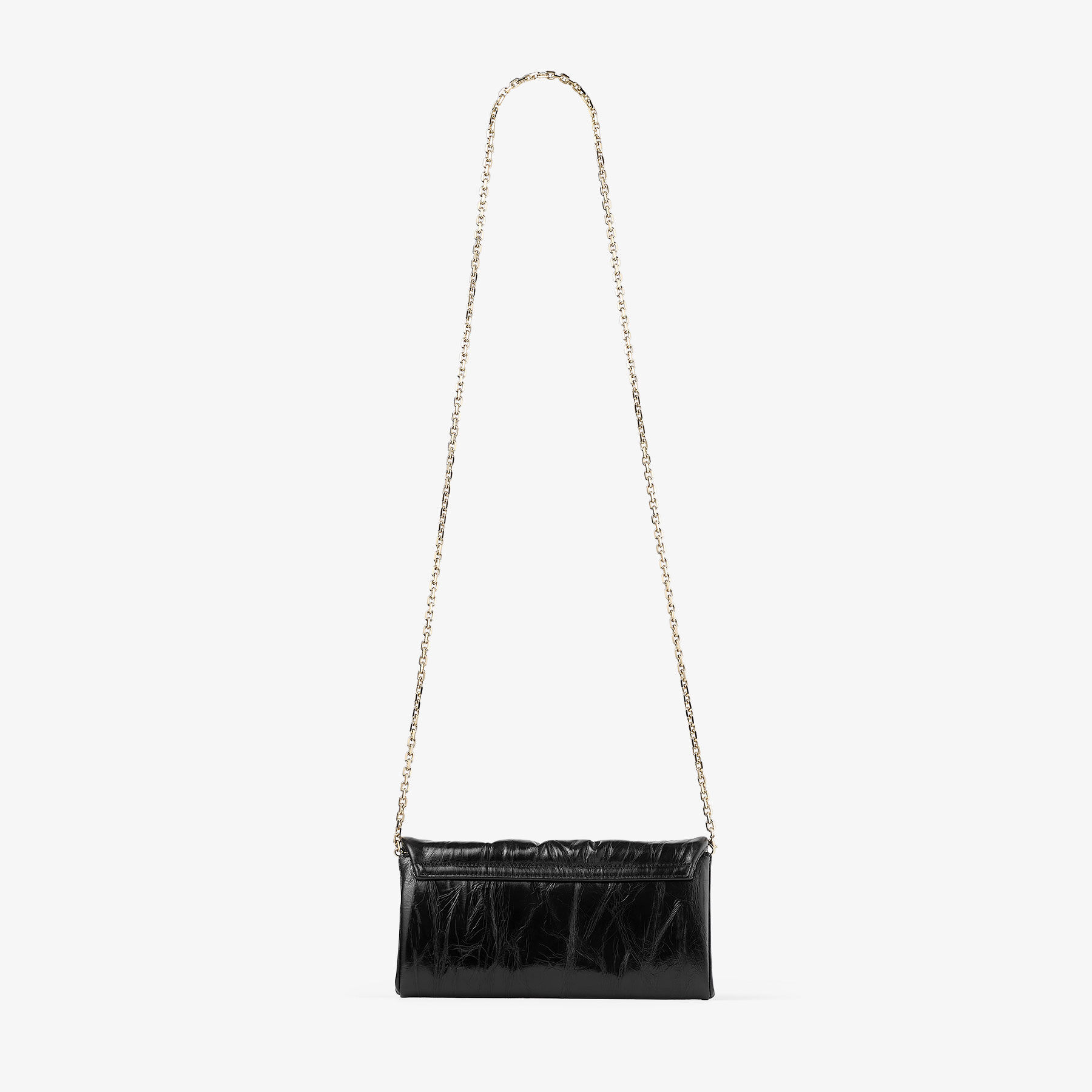 『3年保証』 Edie CHOO  JIMMY | Bag Mini Leather Metallic Vintage Black | Chain With Wallet 手提げ・レッスンバッグ・入園グッズ