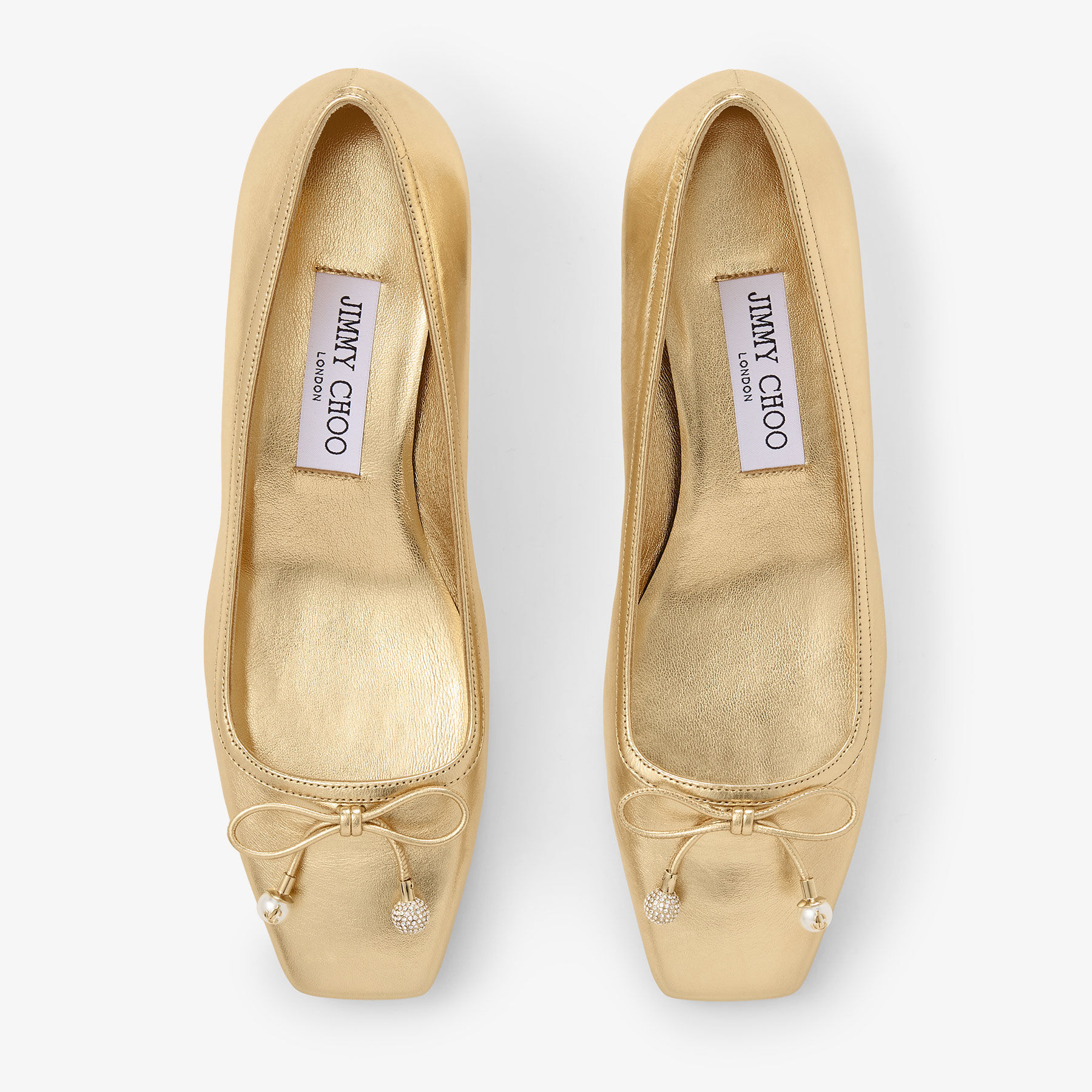 Elme 45 | Gold Metallic Nappa Leather Pumps | JIMMY CHOO US