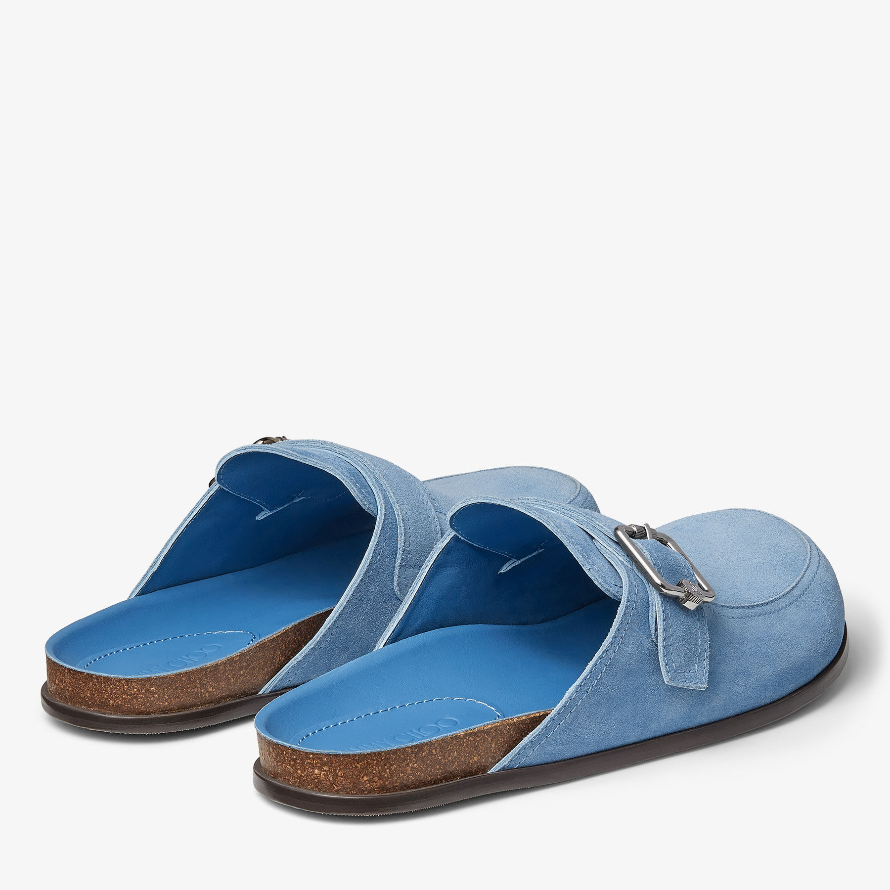 Blue suede clearance mule