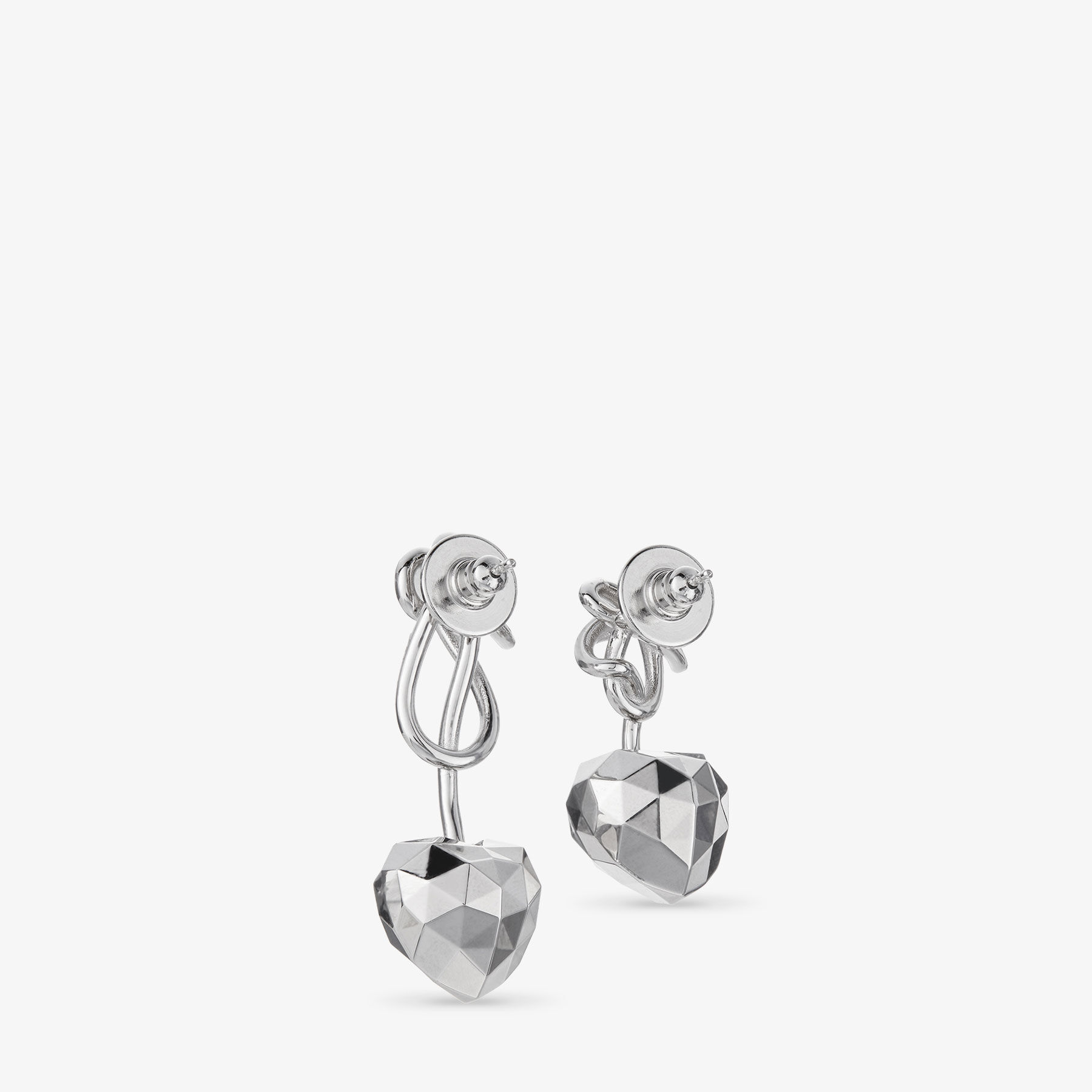 Links heart earrings hotsell
