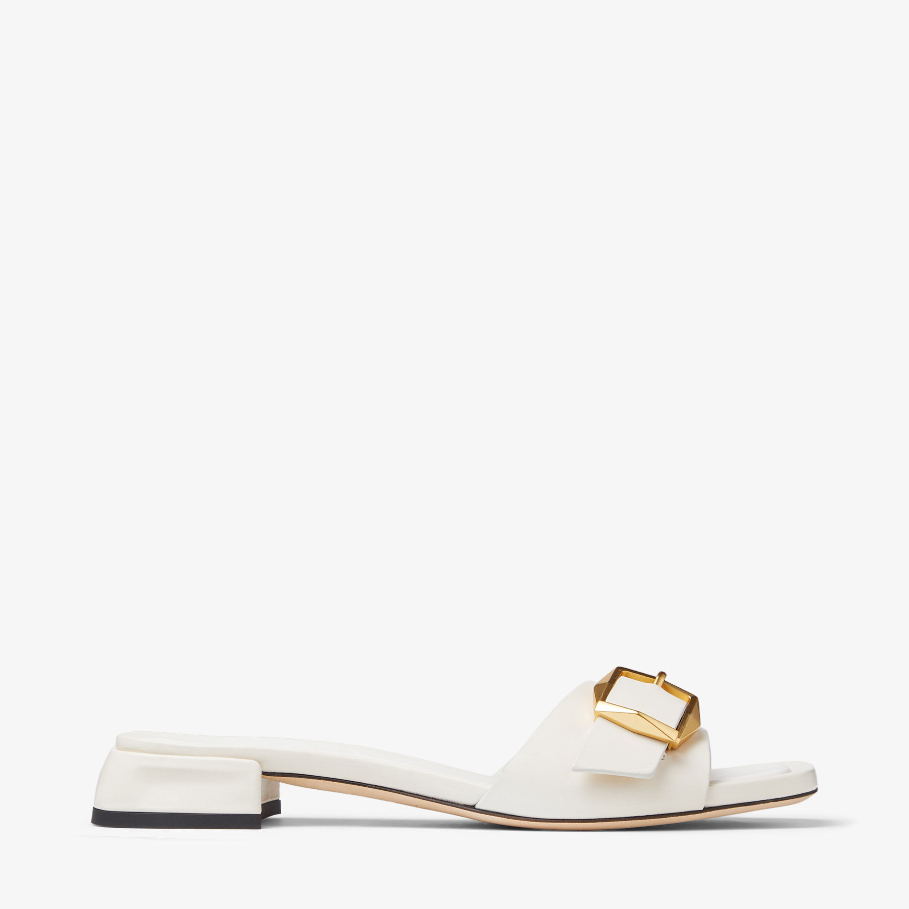 Gold mules flat cheap