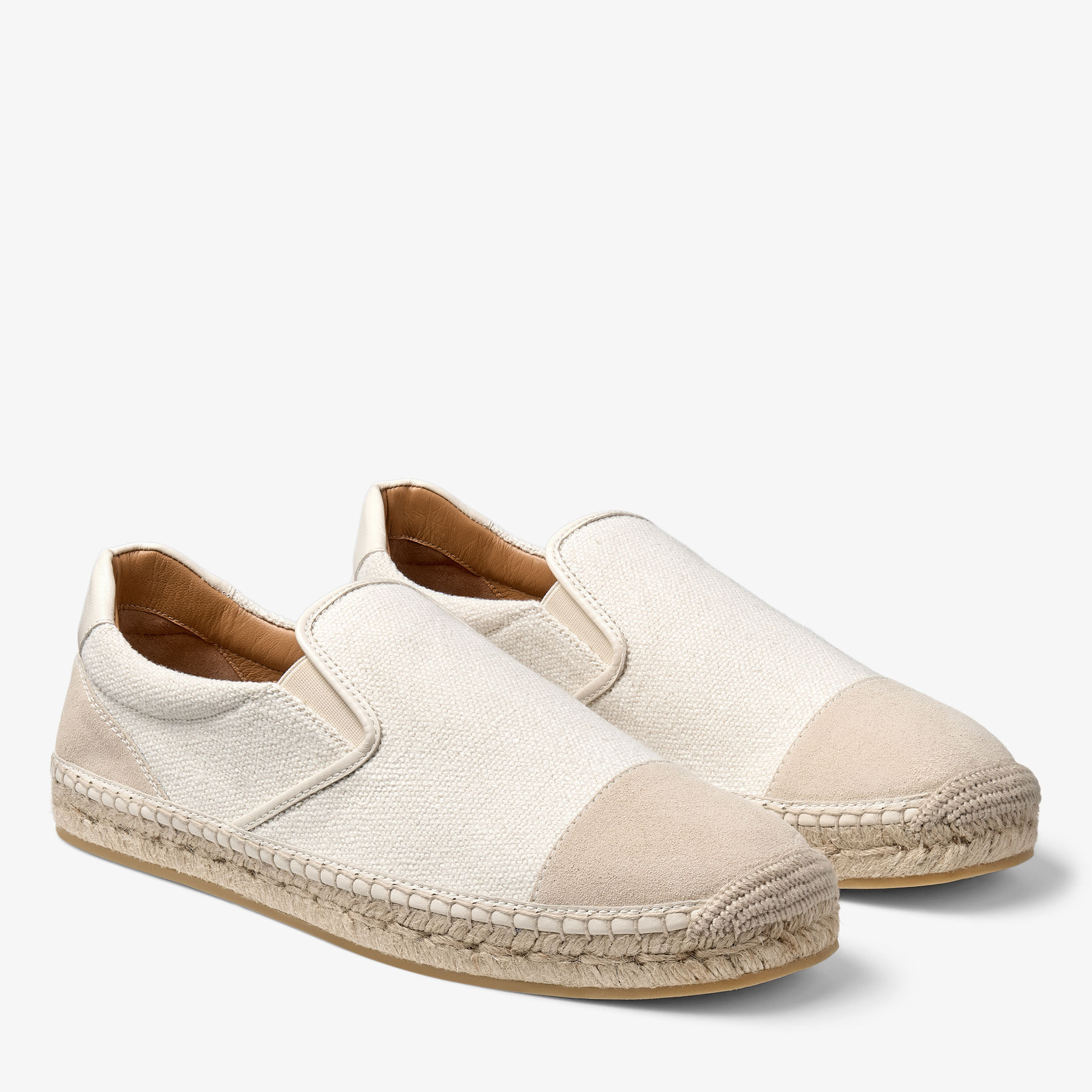Ivan Espadrille Latte Mix Suede Shoe JIMMY CHOO US