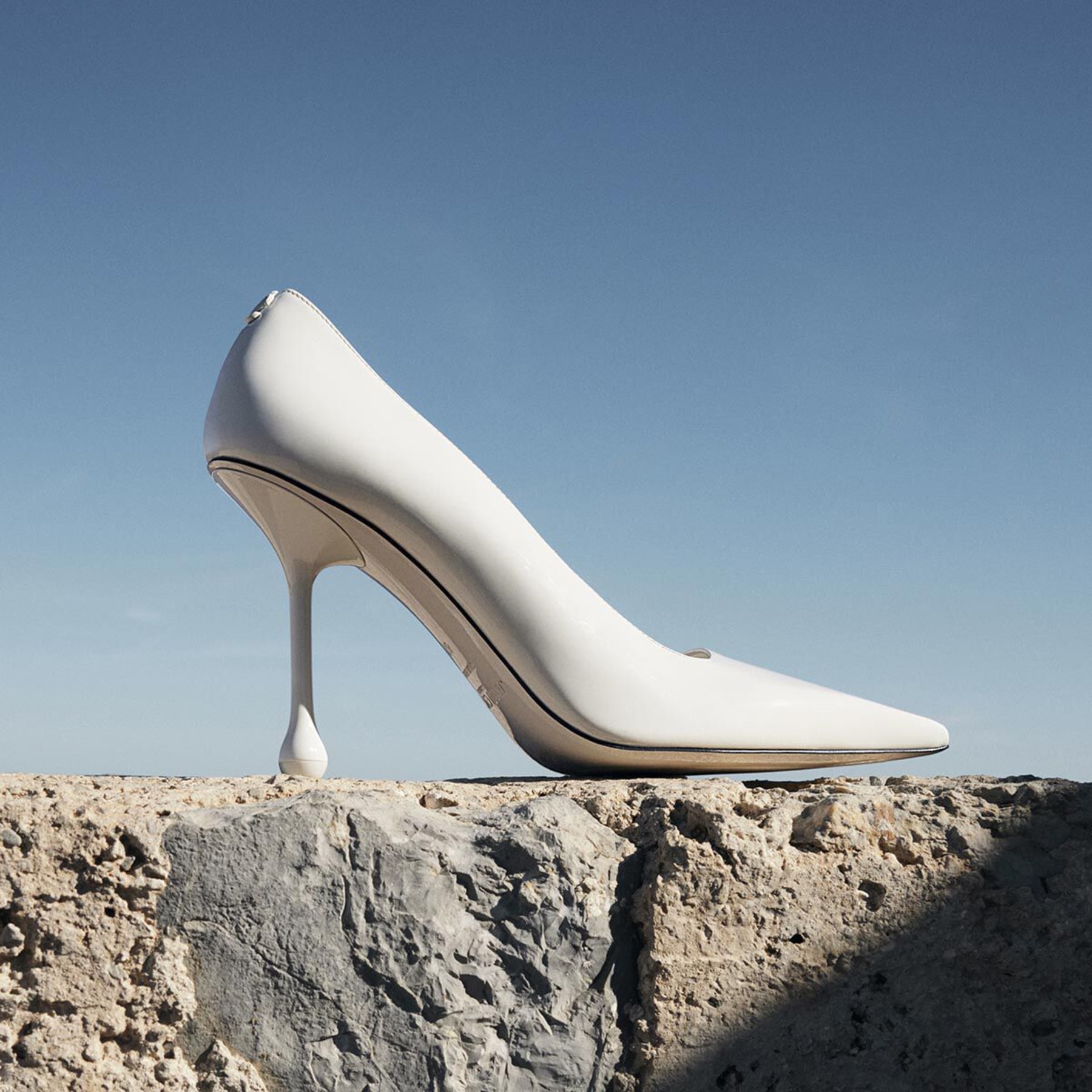 Ixia 95 | Latte Patent Leather Pumps | New Collection | JIMMY CHOO