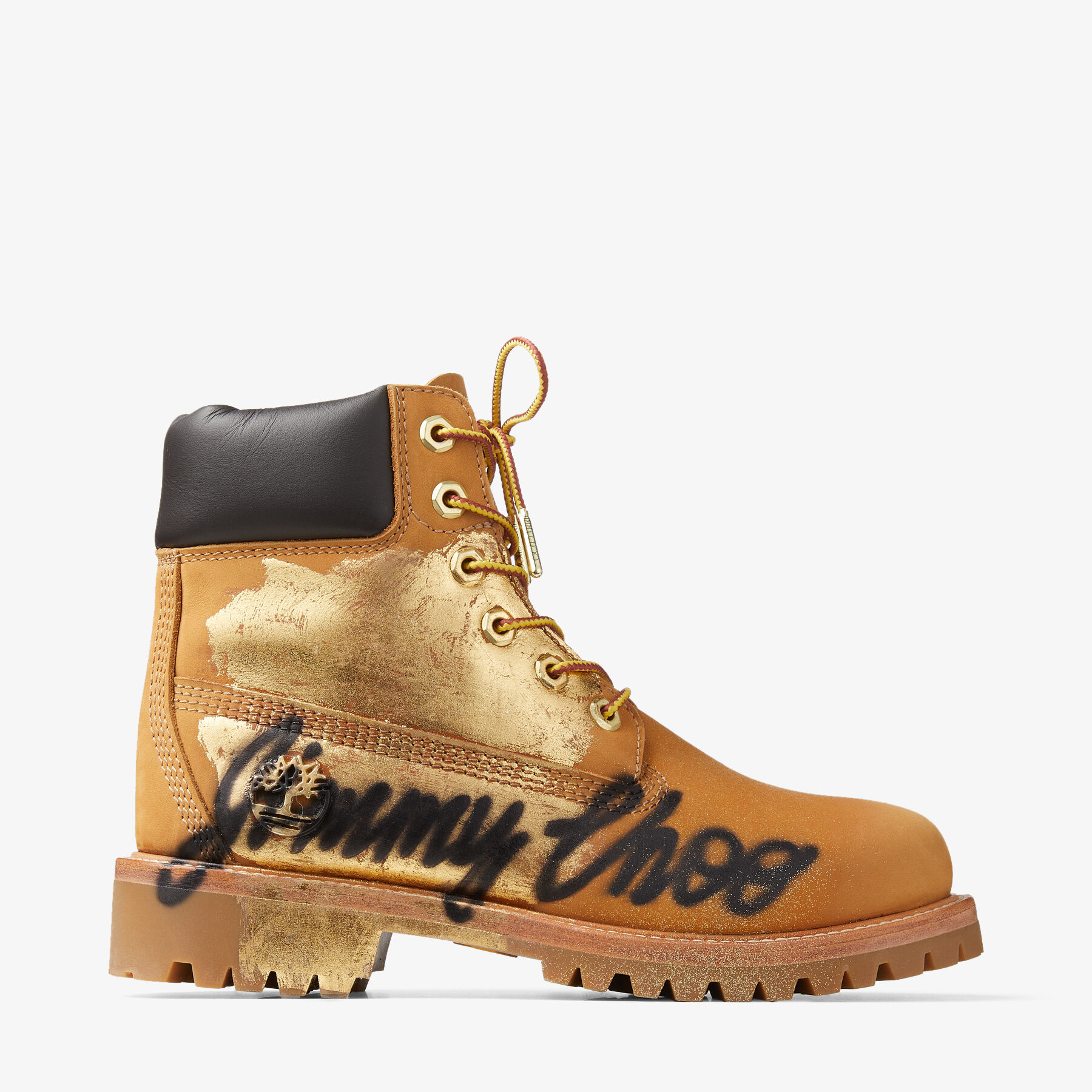 Pelagisch Mompelen President Wheat Timberland Nubuck Ankle Boots with Jimmy Choo Graffiti | JIMMY CHOO X  TIMBERLAND 6 INCH GRAFFITI BOOT | Jimmy Choo x Timberland Collection |  JIMMY CHOO