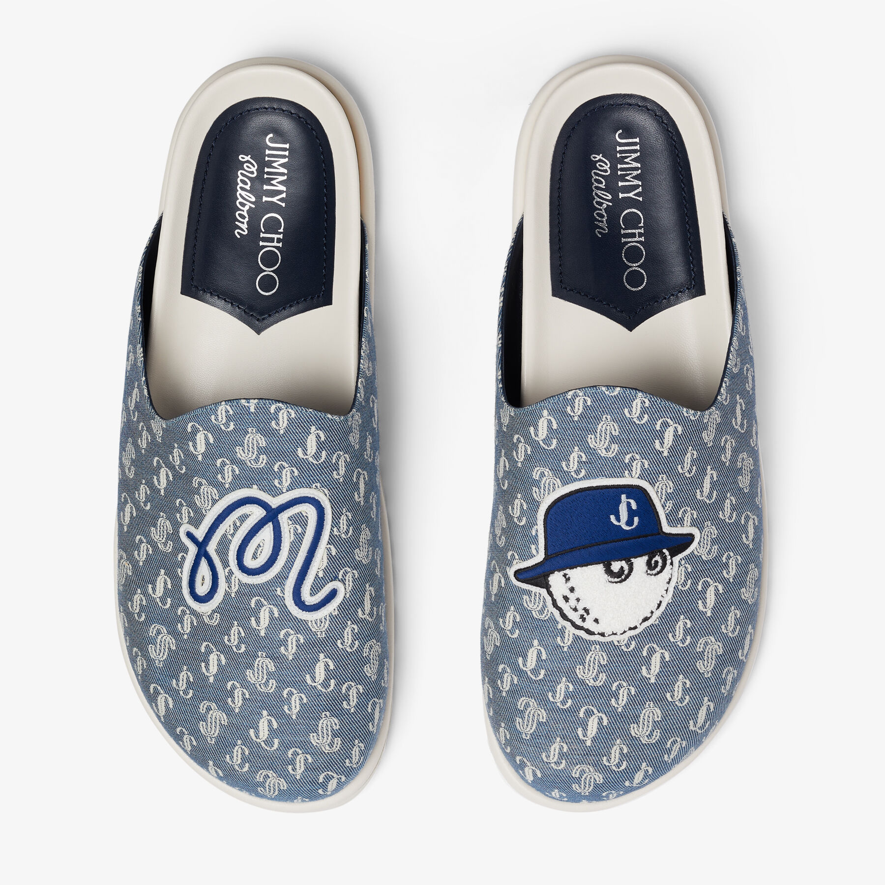 Jimmy Choo / Malbon Mule/M | Denim Monogram Mules | Jimmy