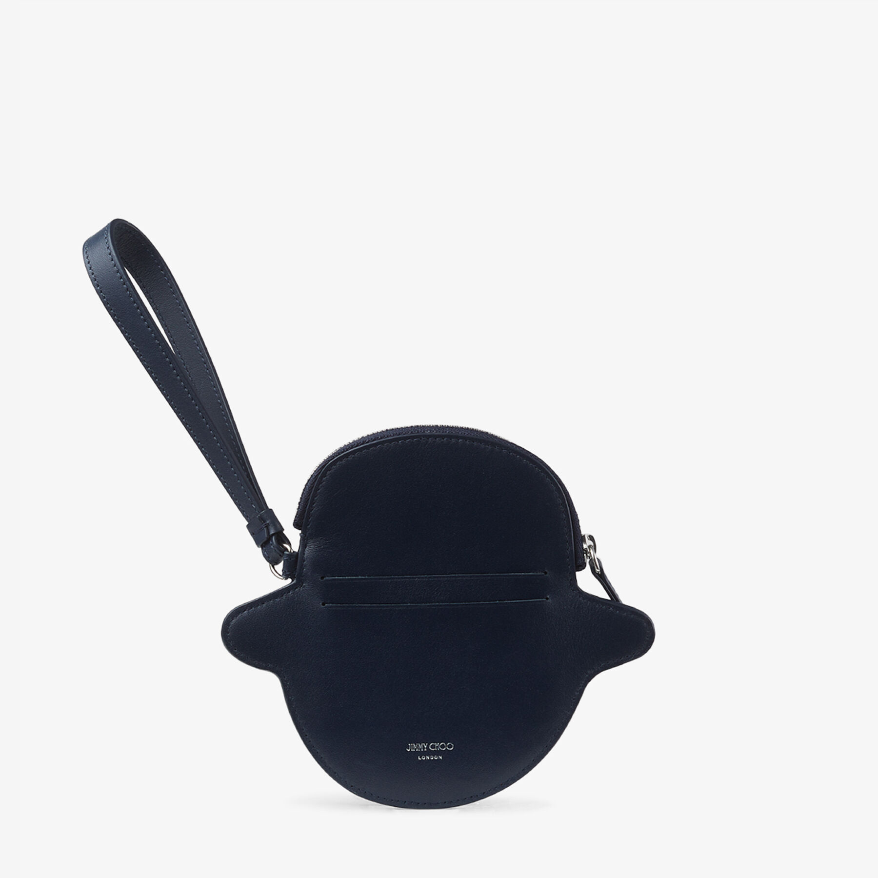 Jimmy Choo Malbon Zip Pouch Navy Leather Buckets Pouch Jimmy Choo Malbon JIMMY CHOO