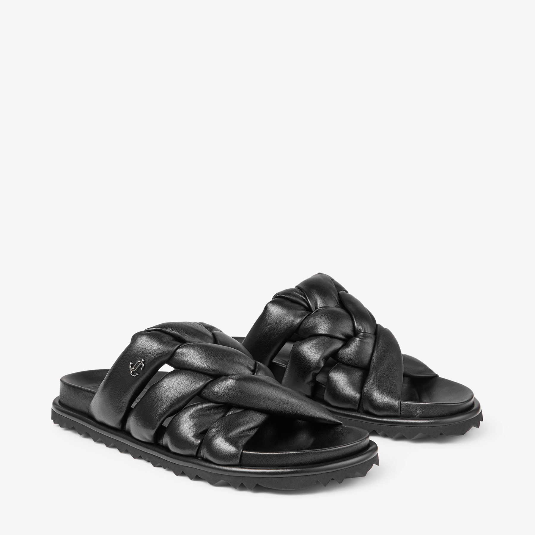 Kes Flat Black Nappa Leather Flats JIMMY CHOO CA