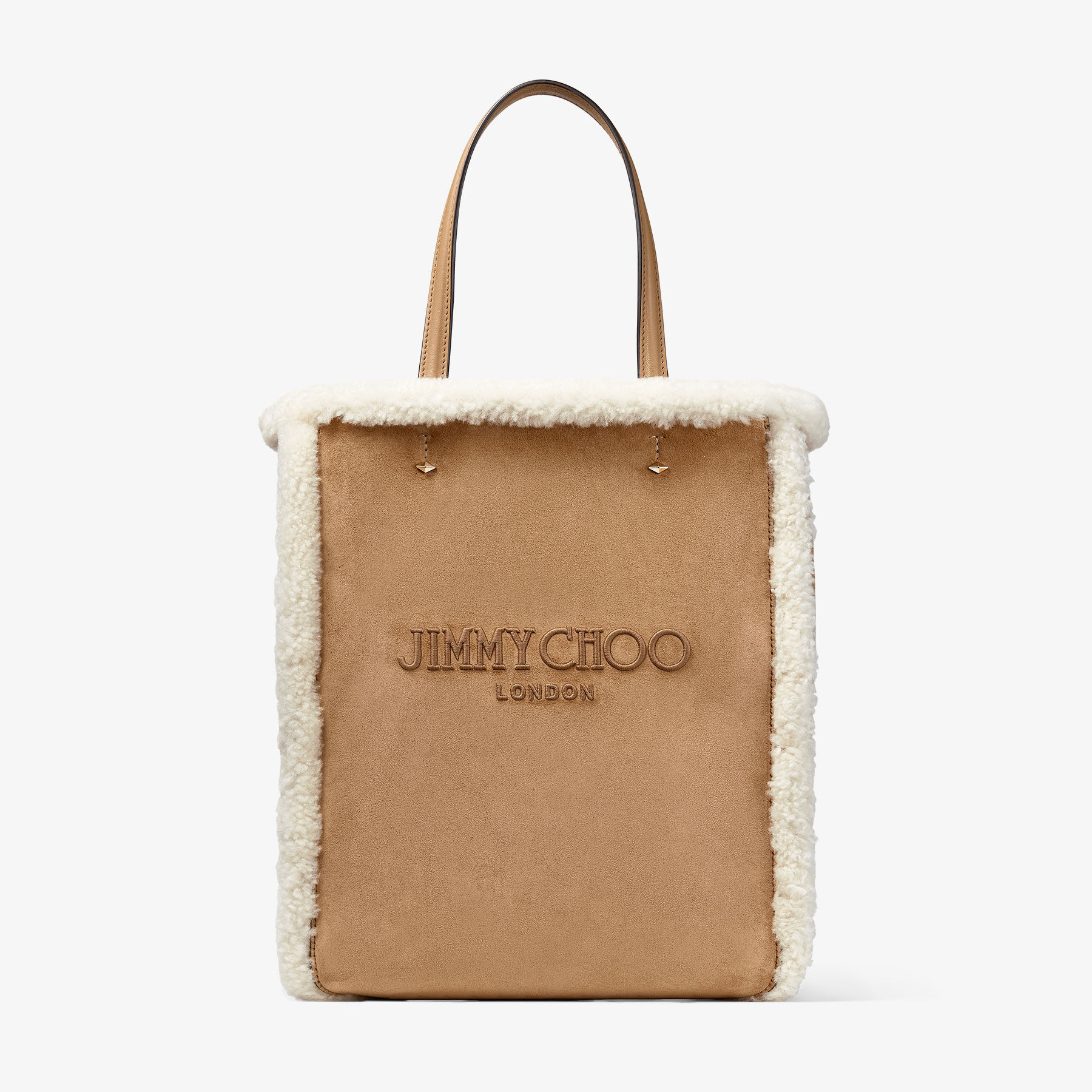 JIMMY CHOO Lenny N S M Rattan Suede Tote Bag Rattan Natural One Size