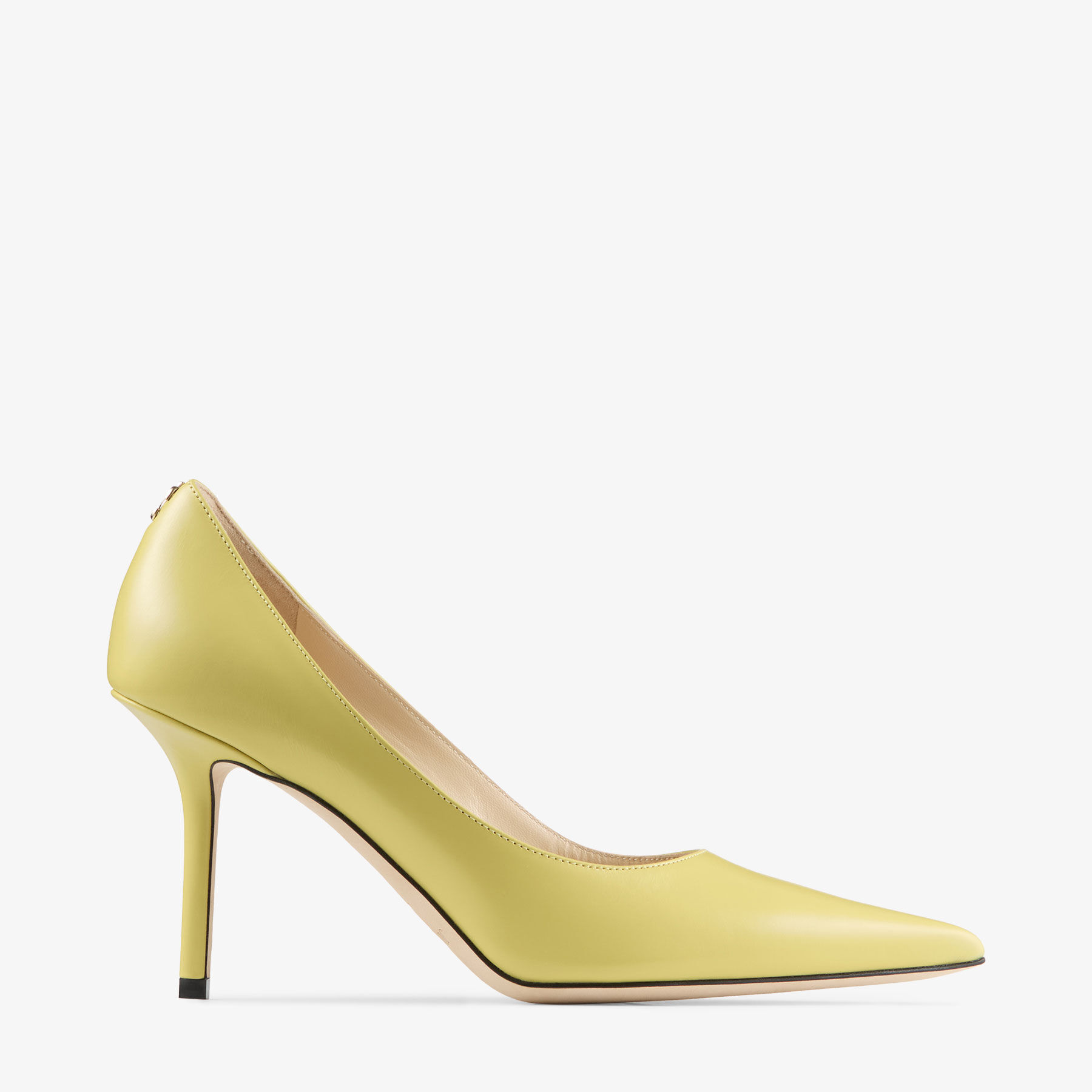 JIMMY CHOO Love 85 Sunbleached Yellow Leather Pumps Sunbleached Yellow 40