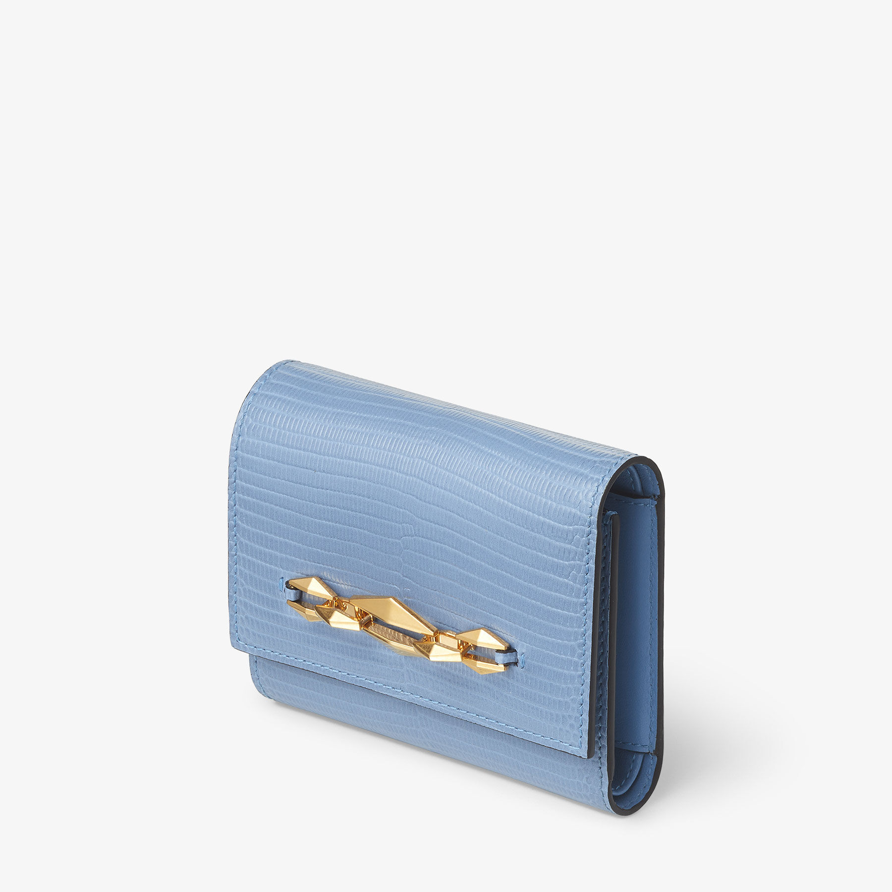 Marinda Denim Gold Lizard Print SLG JIMMY CHOO