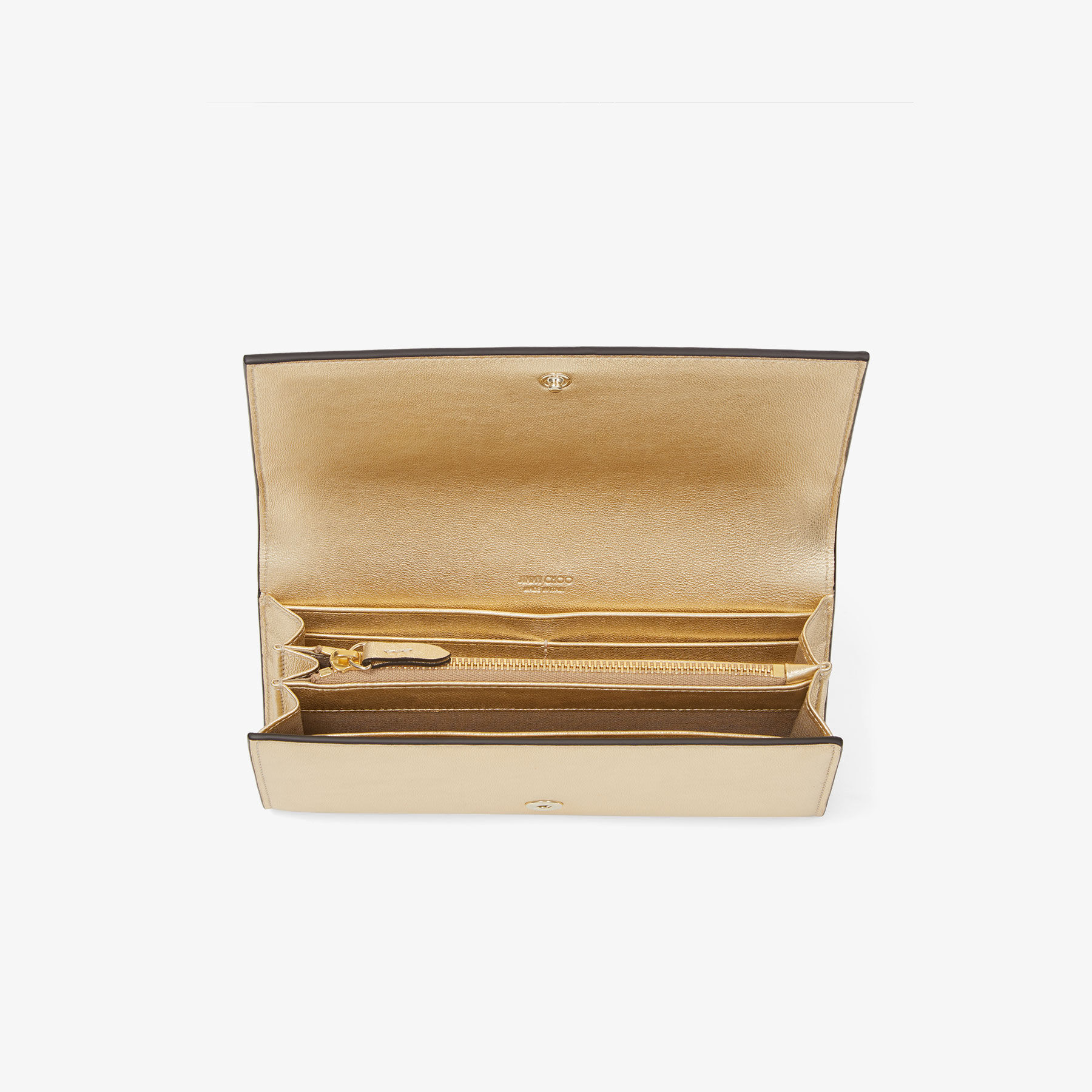 Martina Gold Metallic Nappa Leather SLG JIMMY CHOO