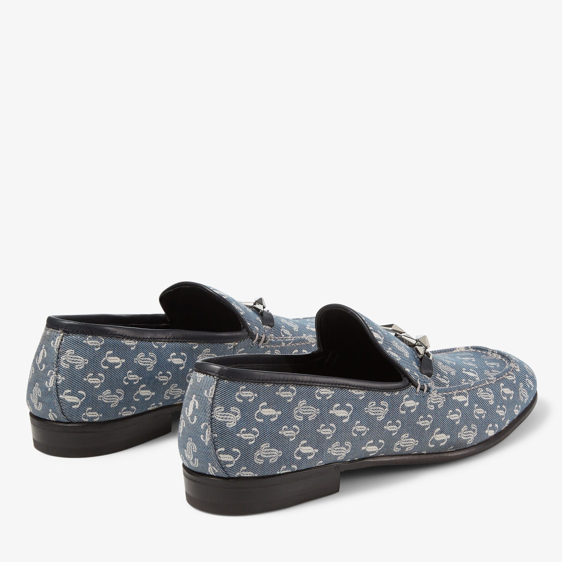 Men's Louis Vuitton LV Monogram Print Casual Loafers, Black