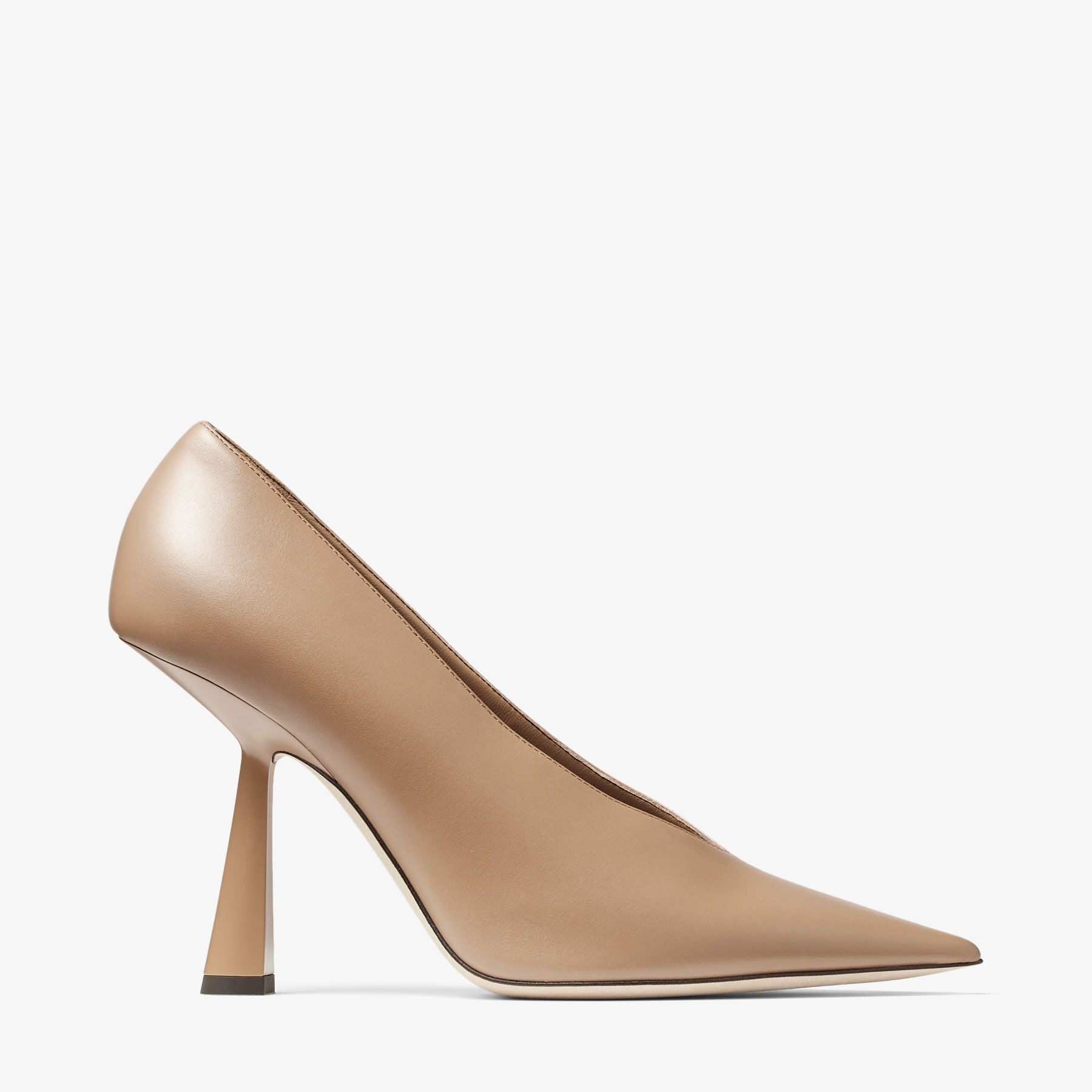 MARYANNE 100 | Biscuit Calf Leather Pointed-Toe Pumps | Autumn ...