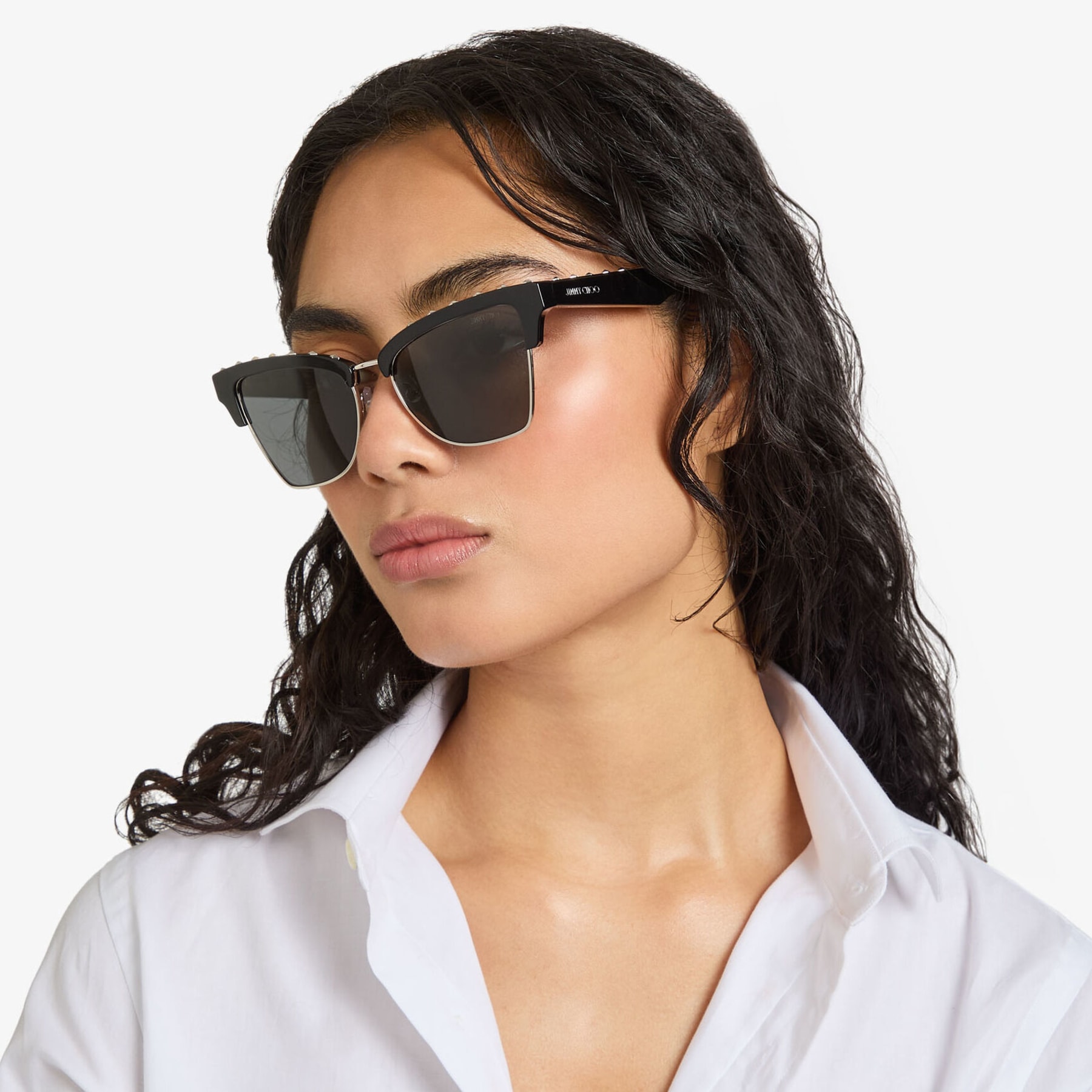 福袋・半額ポスター - クリーニング屋さん専用の通 Maxime | Black Butterfly Frame Sunglasses with Studs | JIMMY CHOO 小物