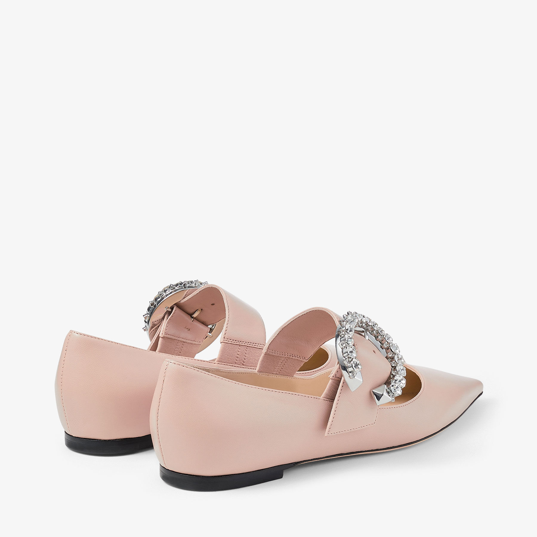 Melva Dorsay 50 Macaron Nappa Leather d Orsay Pumps with Crystal Buckle New Collection JIMMY CHOO CA