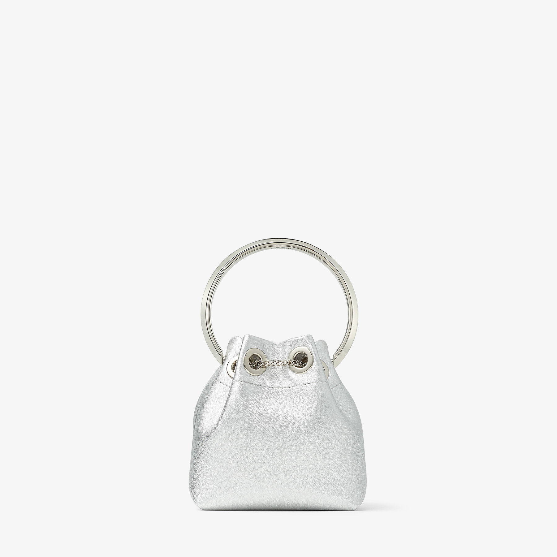Silver Metallic Nappa Mini Bag, MICRO BON BON, Summer 2022 collection