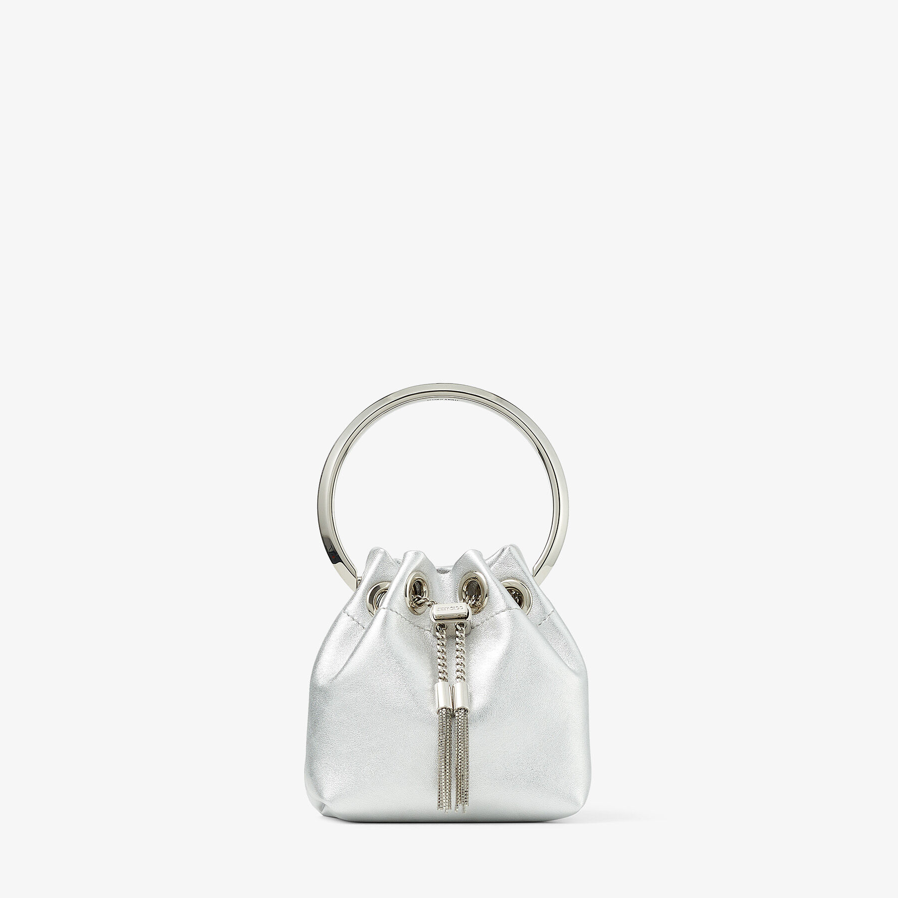 Silver Metallic Nappa Mini Bag, MICRO BON BON, Summer 2022 collection