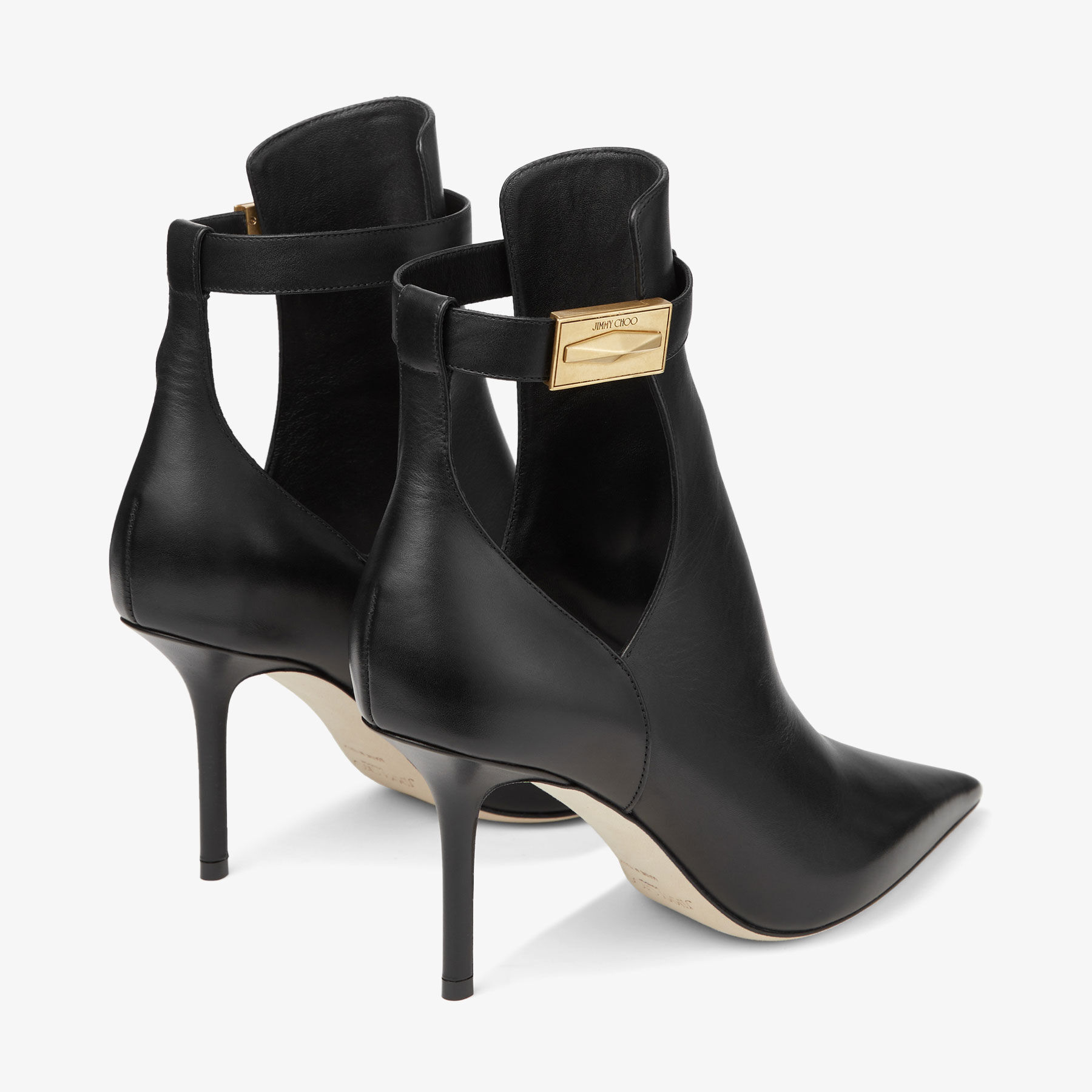 NELL AB 85 | Black Calf Leather Ankle Boots | Autumn Collection 