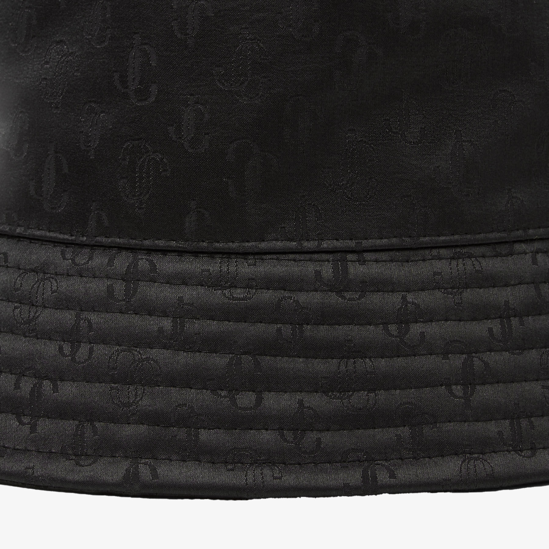 Black Cotton and Silk JC Monogram-Jacquard Bucket Hat, RENATA, Autumn  Winter 2021