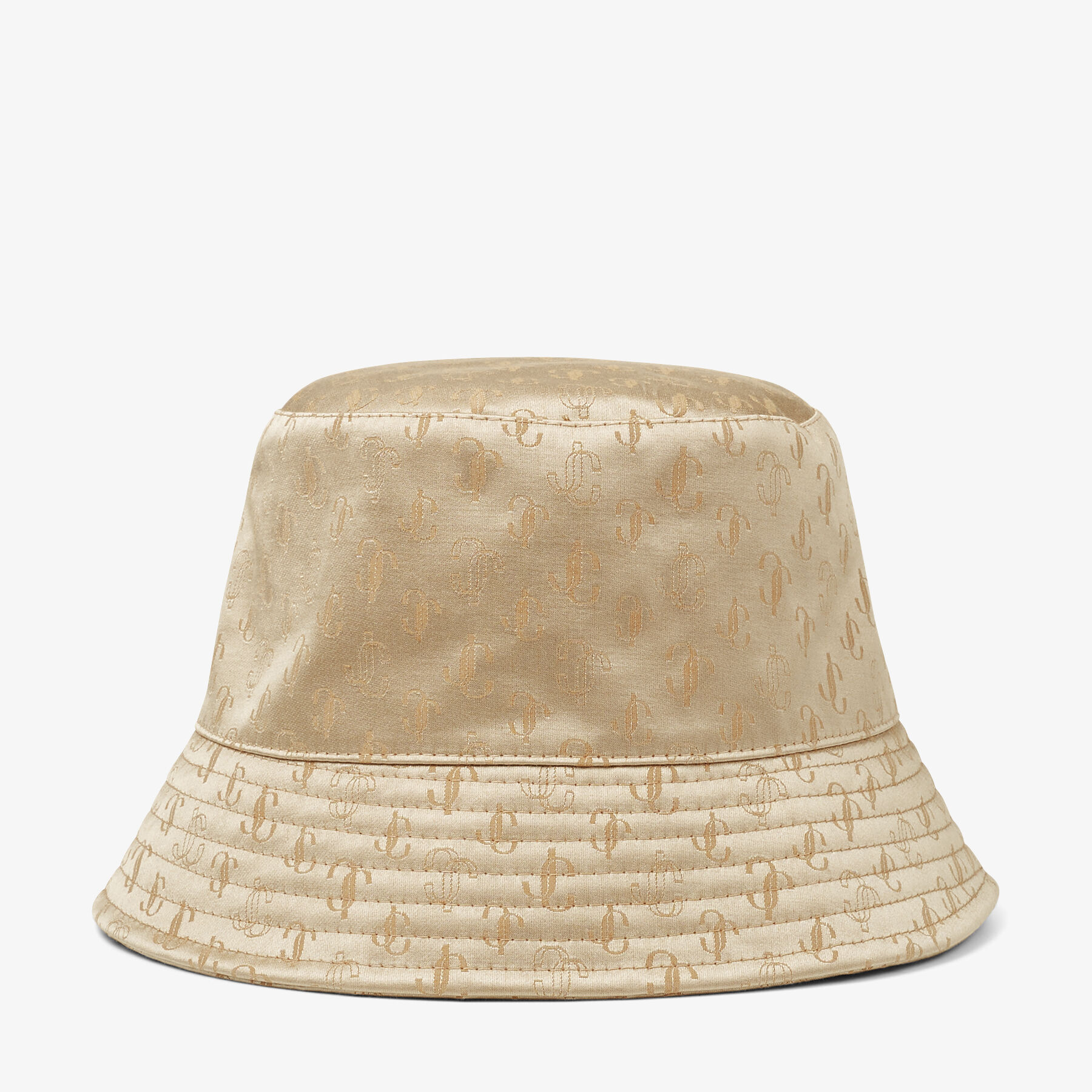 Denim JC Monogram-Jacquard Bucket Hat, RENATA