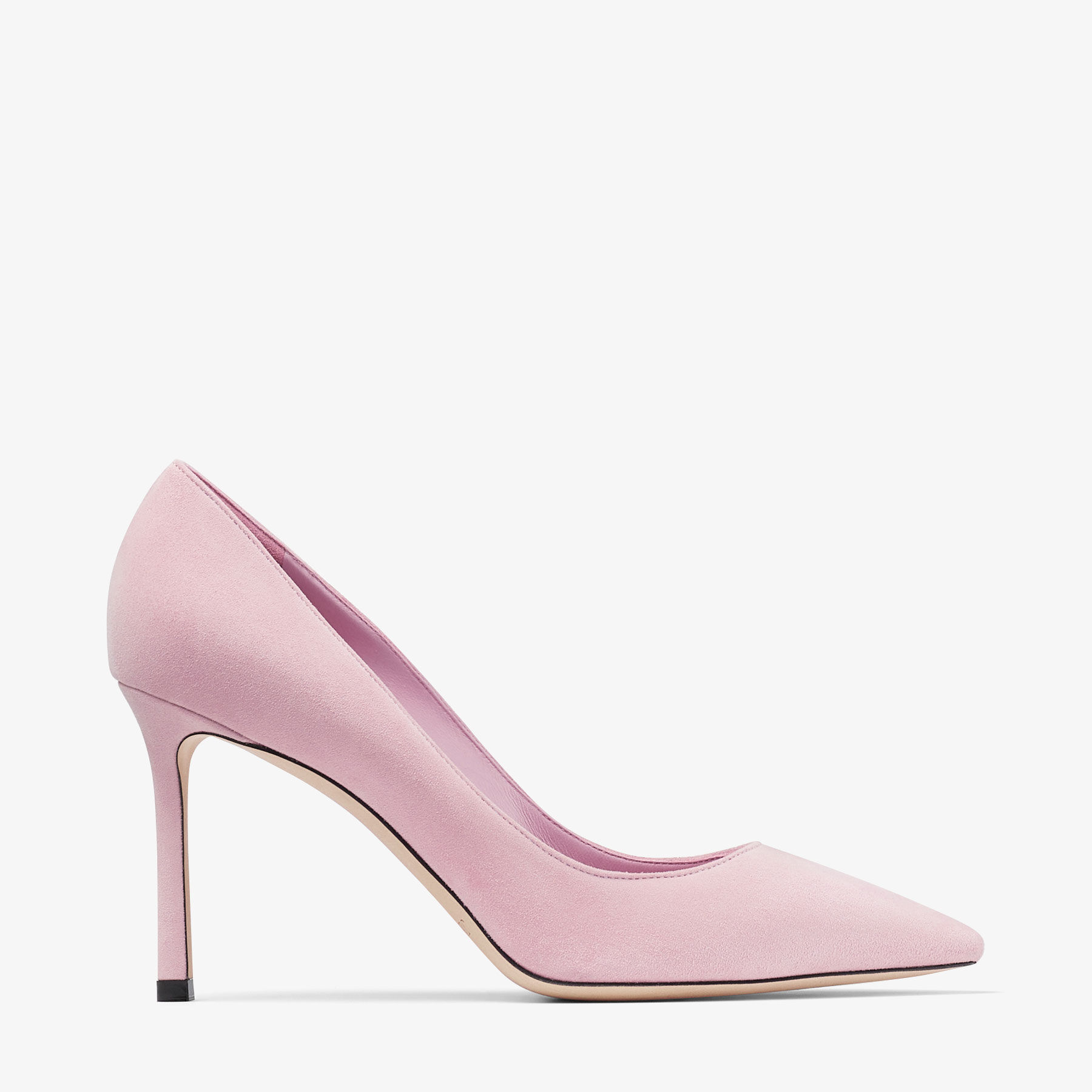 Romy 85|Rose Suede Pumps| JIMMY CHOO