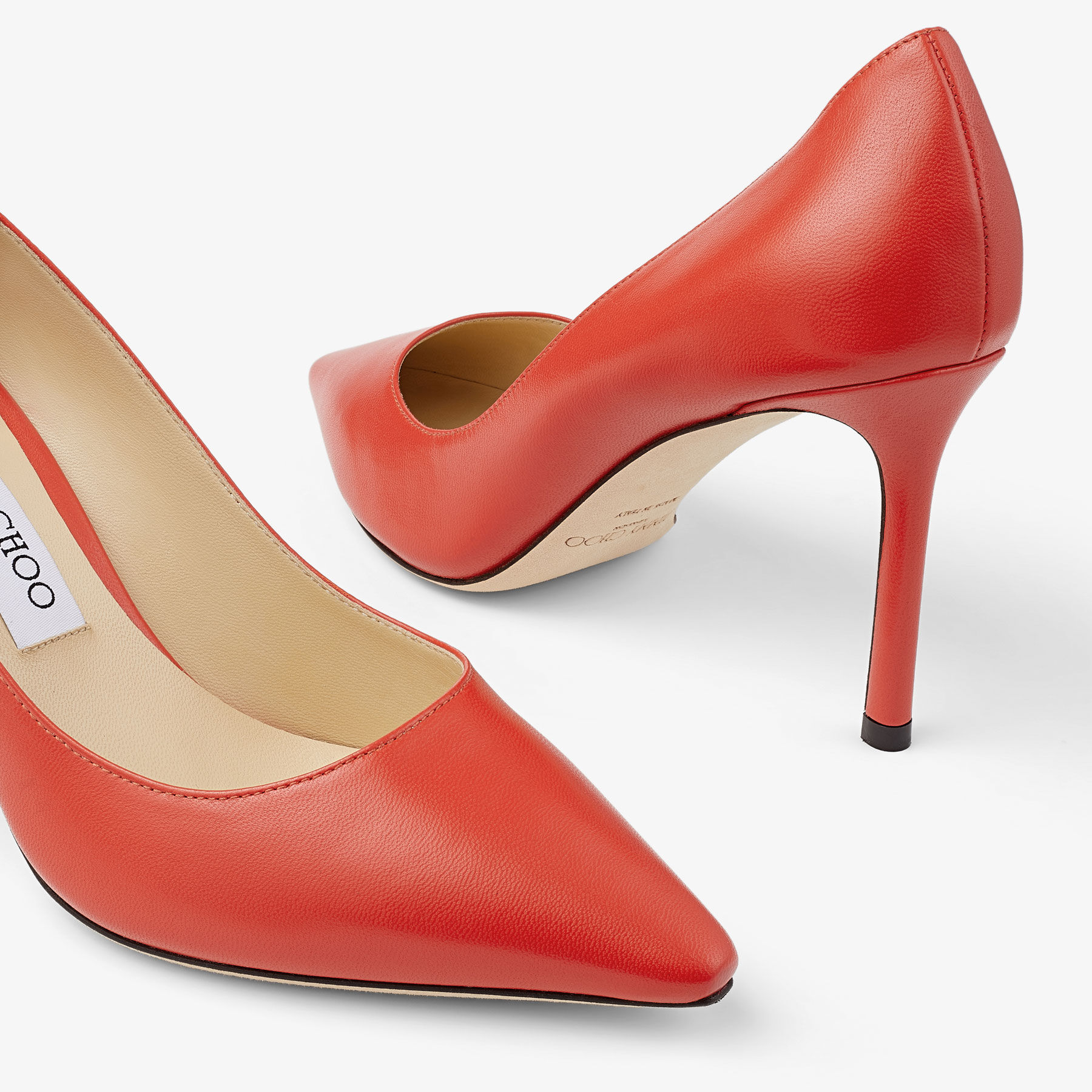 Romy 85 | Paprika Nappa Leather Pumps | JIMMY CHOO US