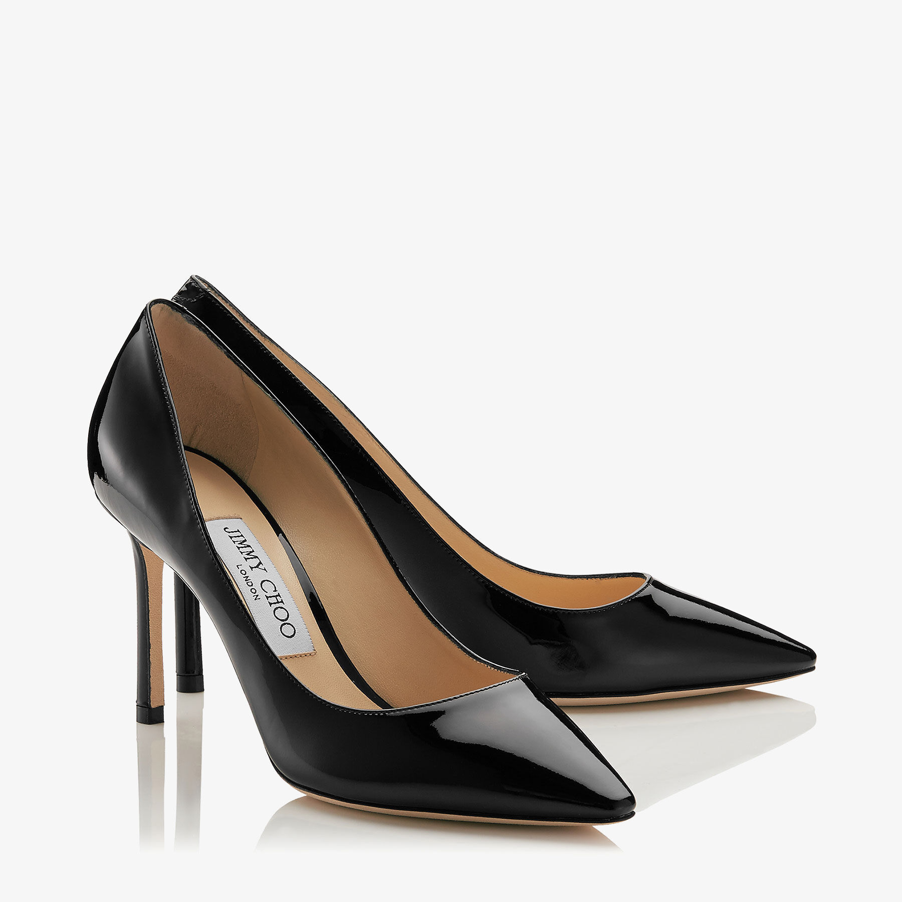 Jimmy Choo Romy 85 Pumps in Black Patent Leather