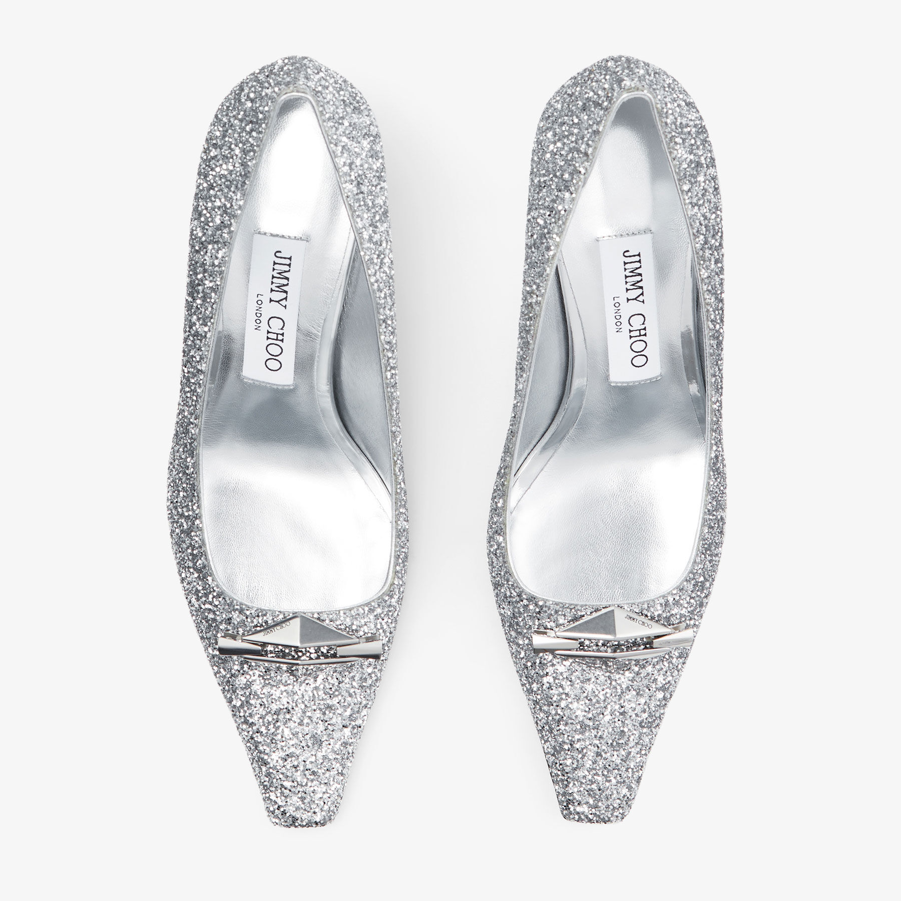 Ryker 70 | Silver Glitter Fabric Shoe | JIMMY CHOO