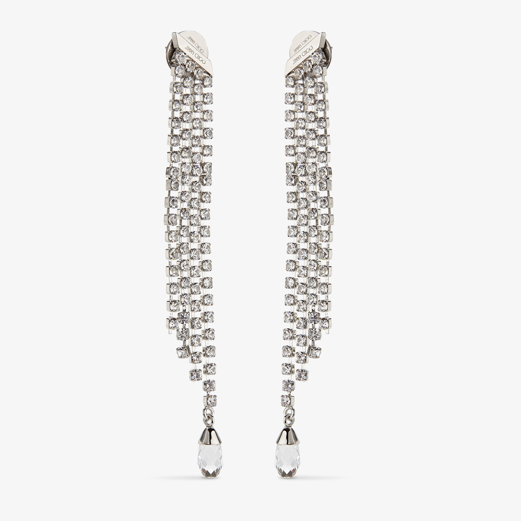 Gemma winged crystal fringe earrings clearance