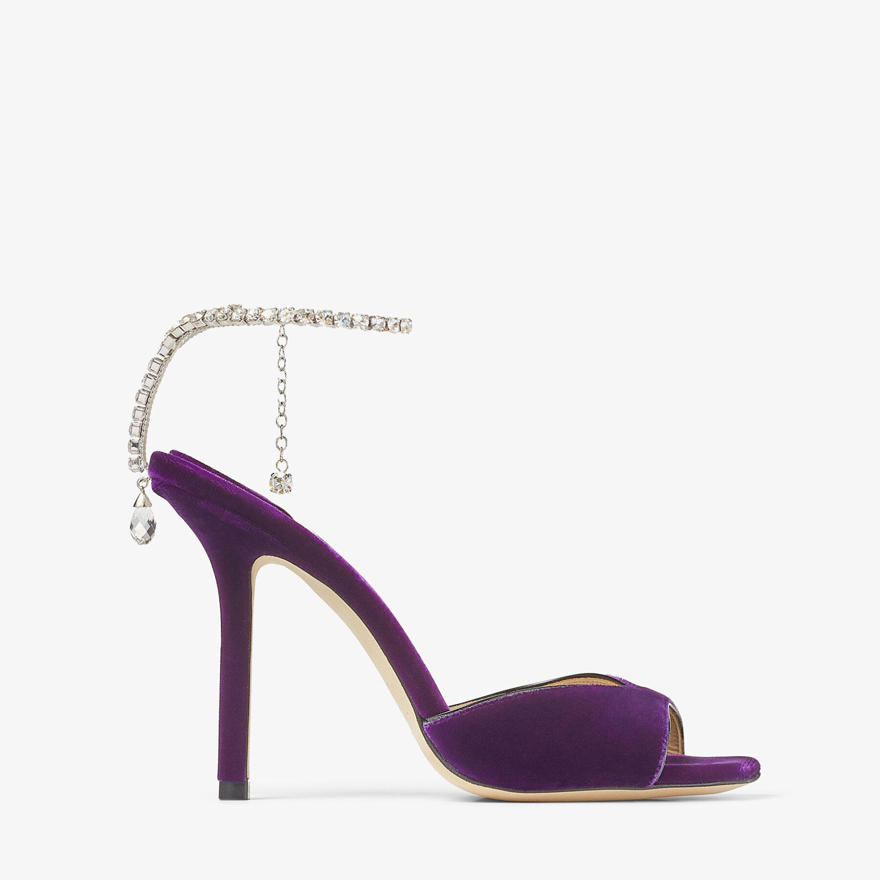 Purple Saeda 100 Heels by Jimmy Choo on Sale