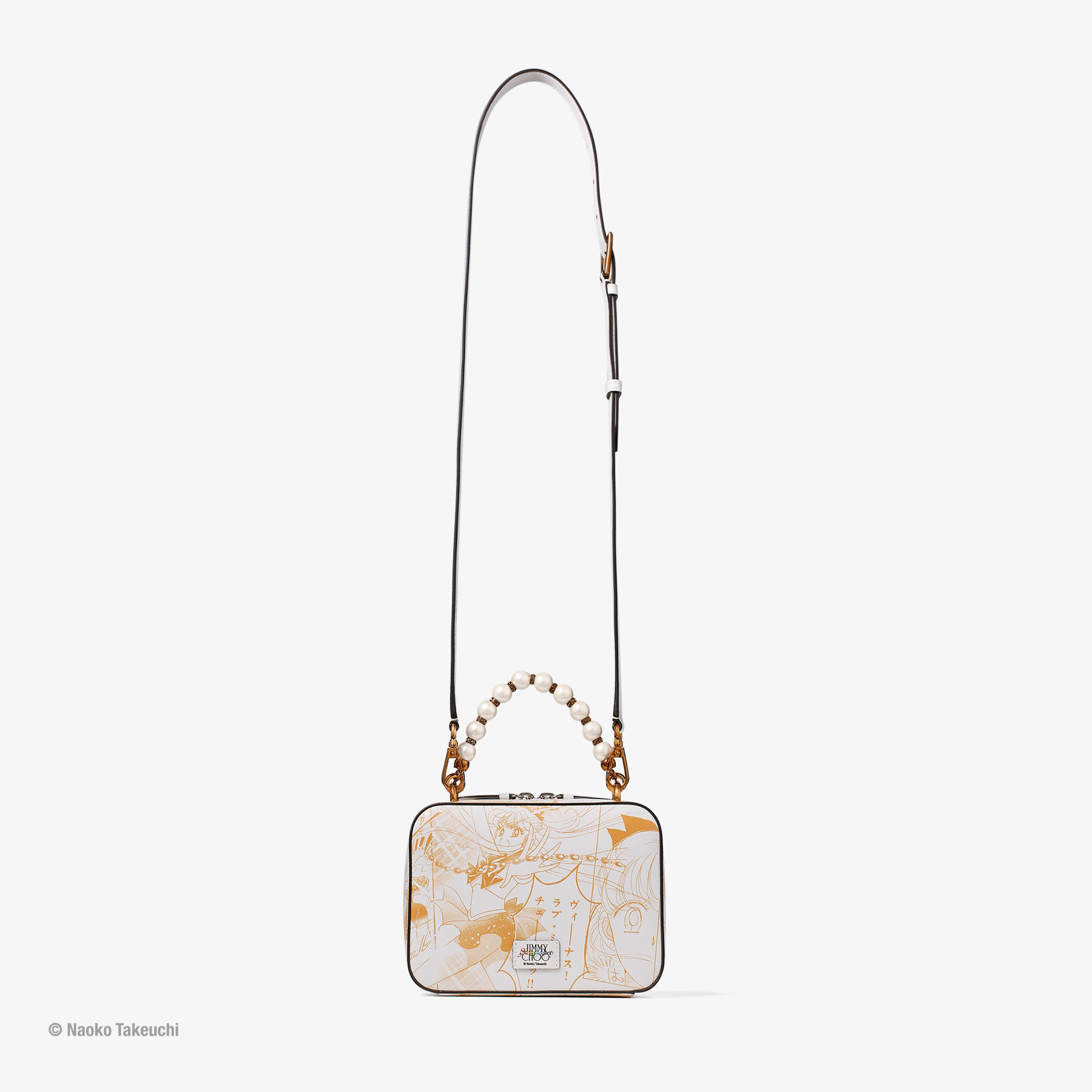 Sailor Venus Avenue Vanity Bag Orange Leather Top Handle JIMMY CHOO