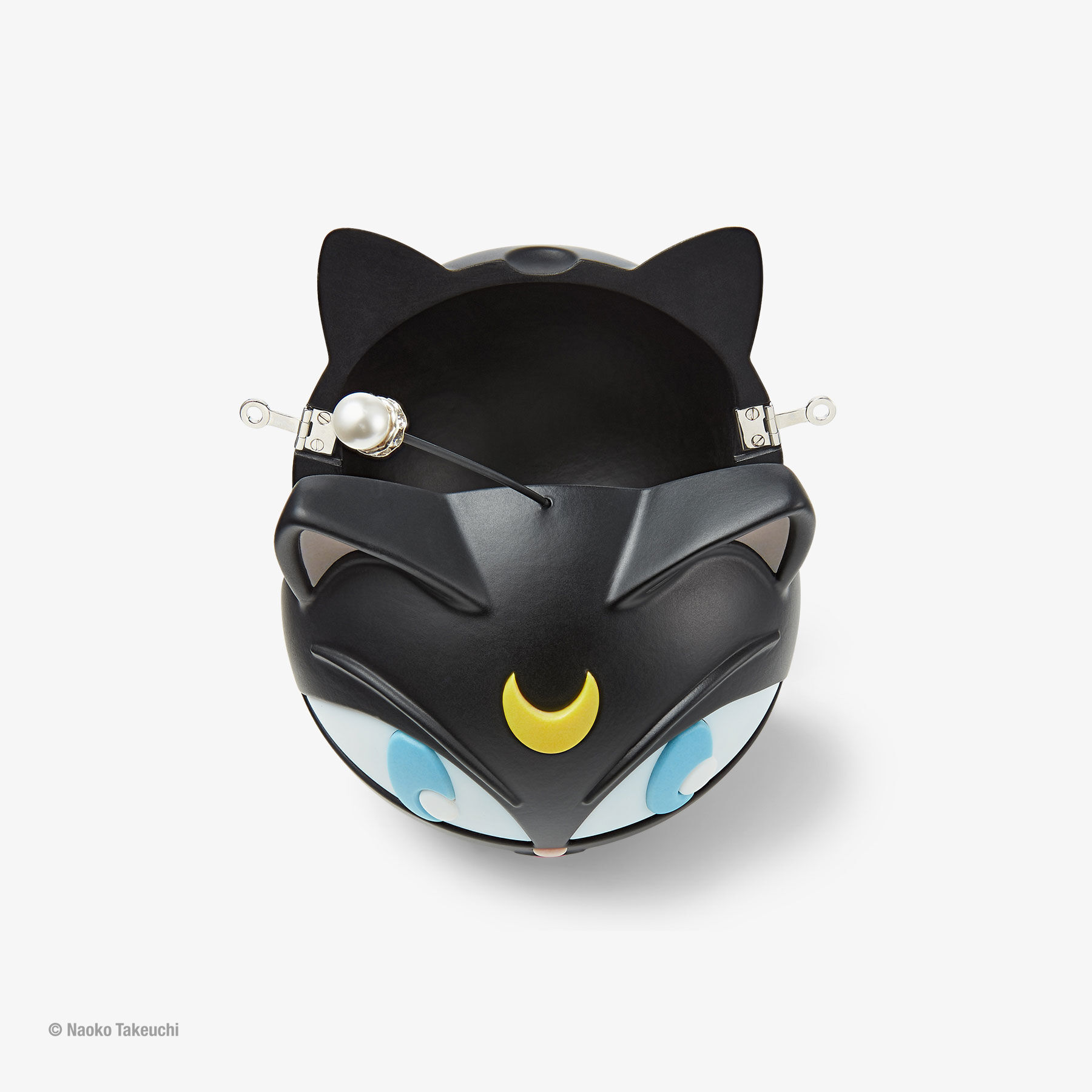 Luna-P Ball Minaudiere | Black Plexi Clutch Bag | JIMMY CHOO