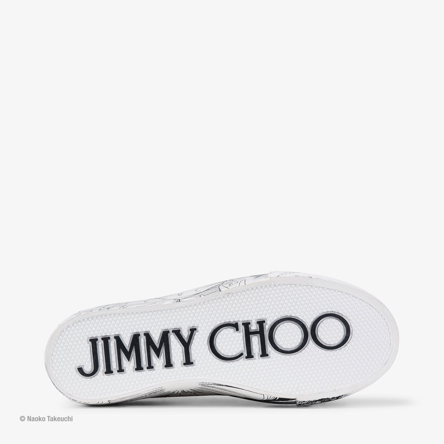 Sailor Guardians Palma Maxi/F | Black/White Canvas Trainer | JIMMY CHOO