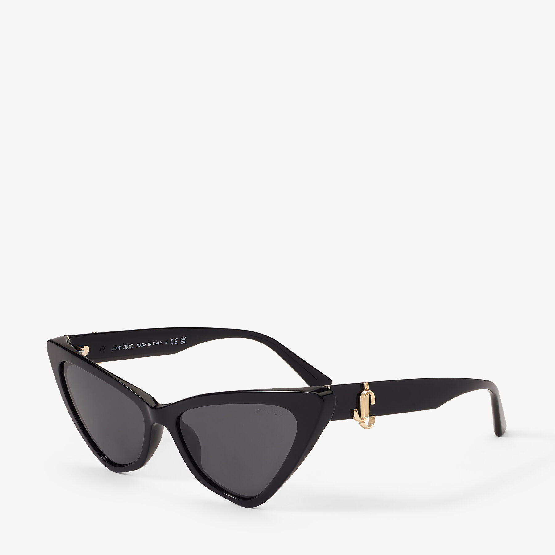 Sol | Black Cat Eye Sunglasses | JIMMY CHOO