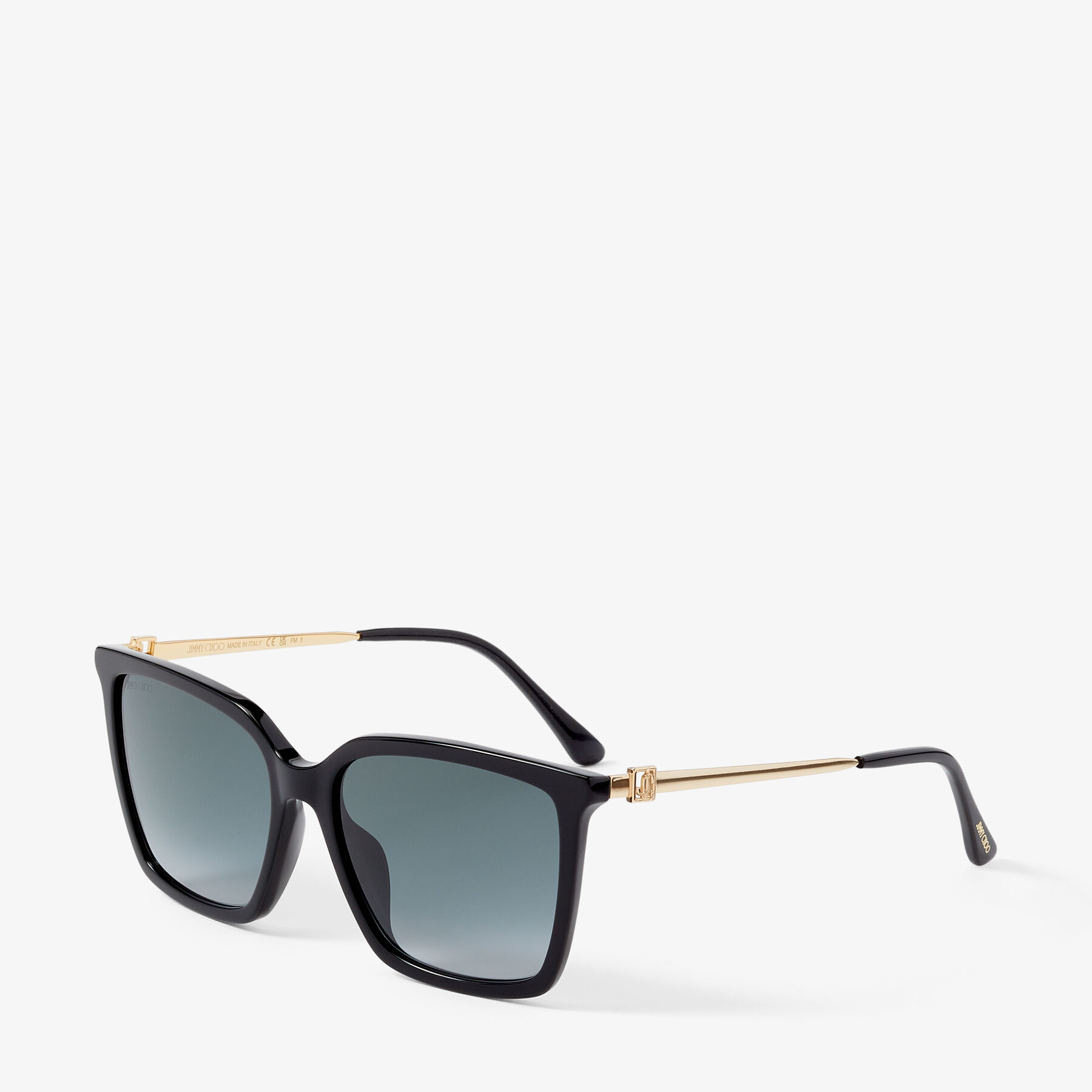 Black Square-Frame Sunglasses with JC Emblem | TOTTA/G/S 56 