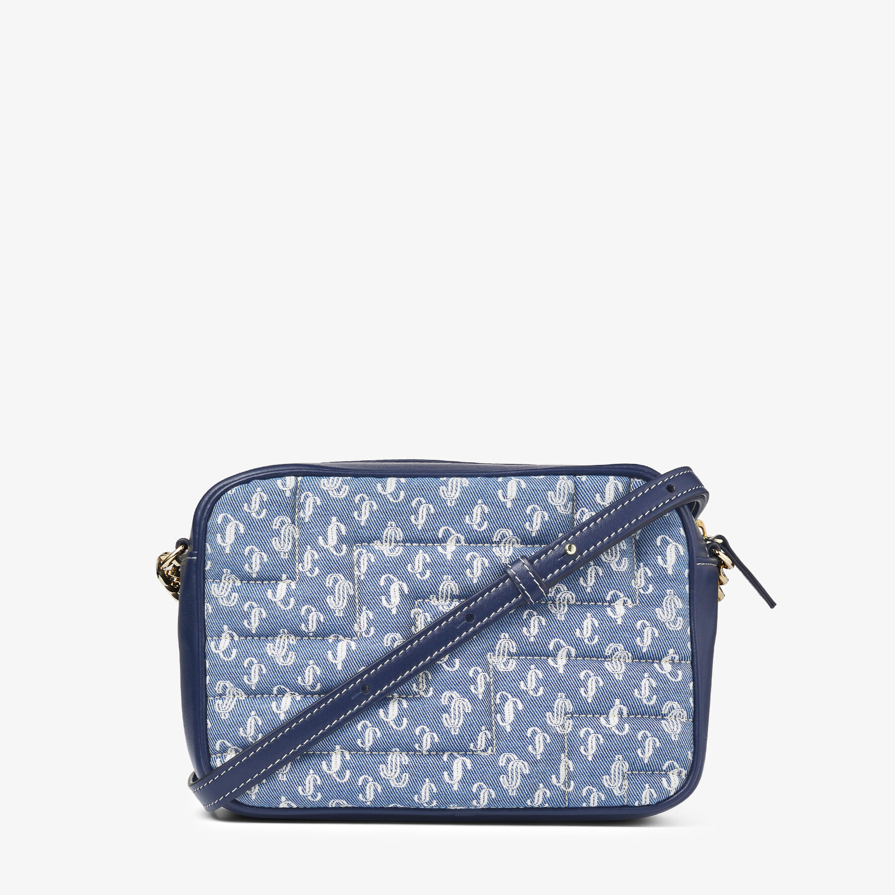 AVENUE CAMERA/M | Denim Quilted JC Monogram Camera Bag | Spring 