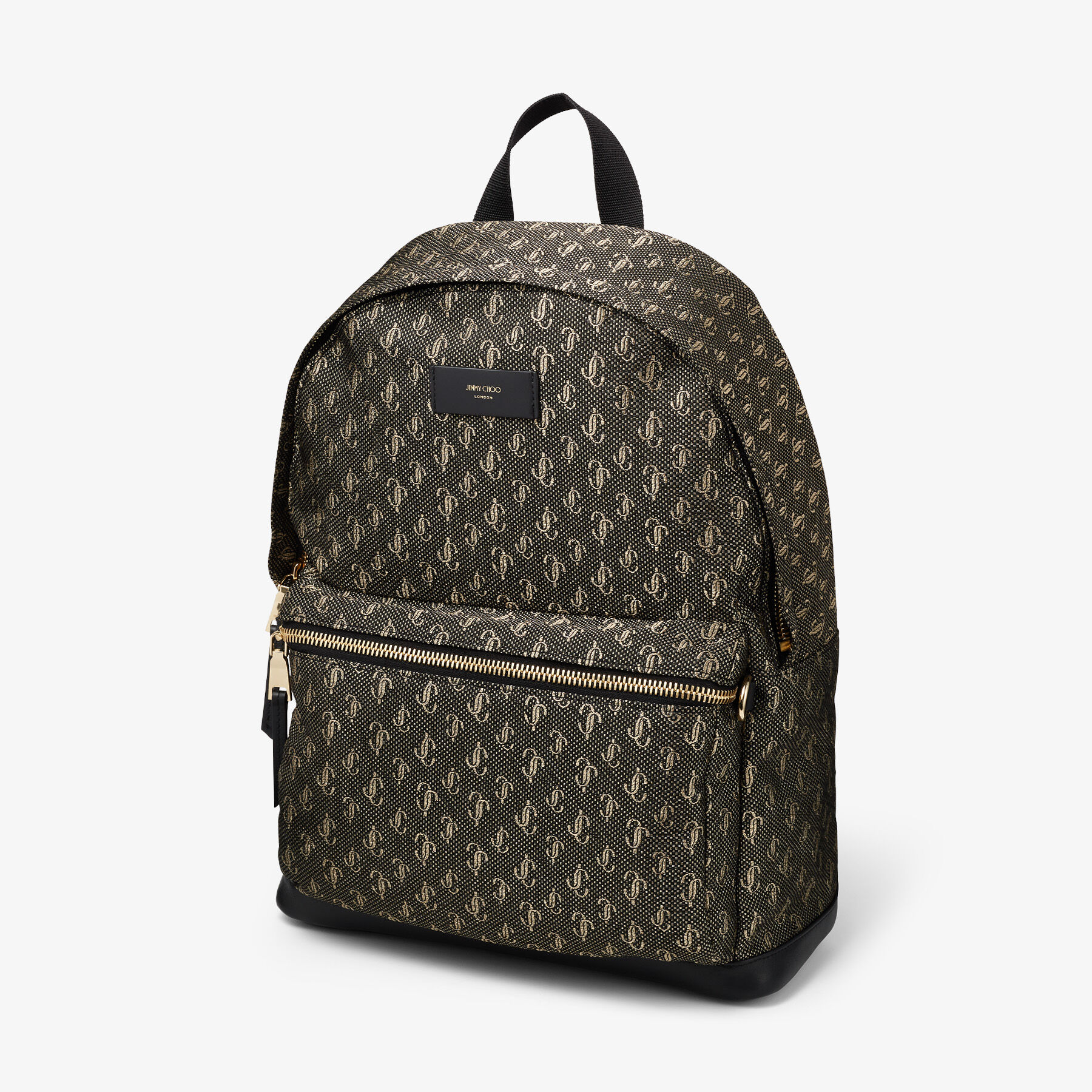 Luxury backpack - Wilmer Jimmy Choo black backpack with embossed