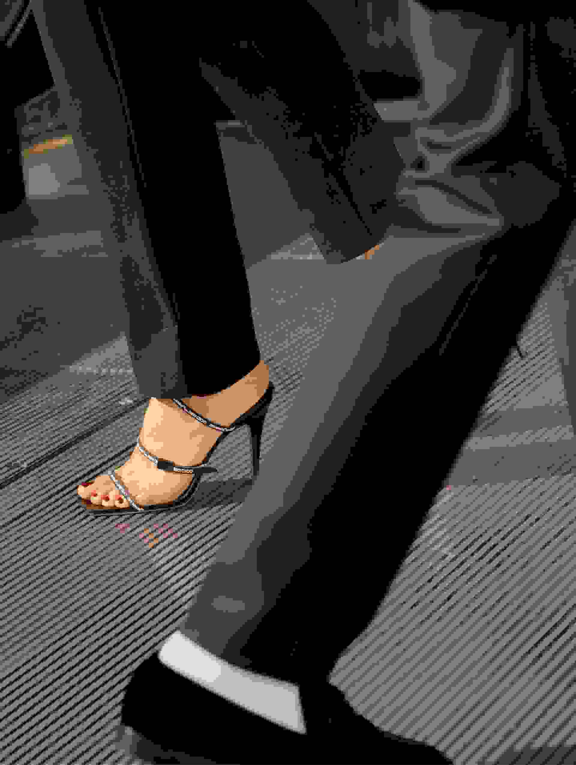 Jimmy choo x off white heels clearance